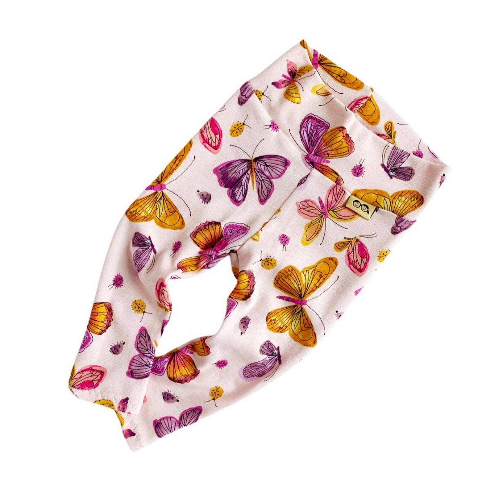 Pink Butterflies Leggings and/or Headbands