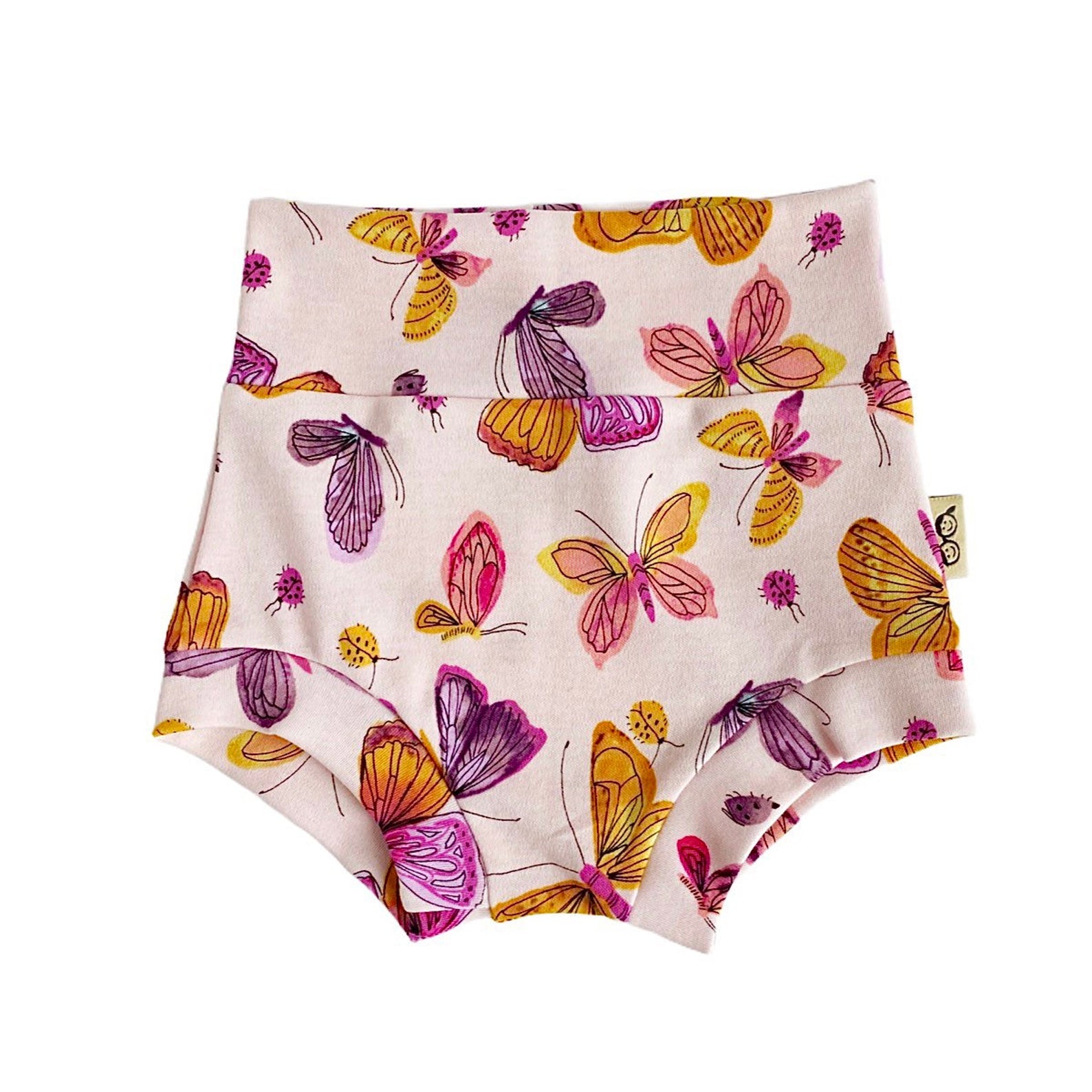 Pink Butterflies Bummies and/or Headbands