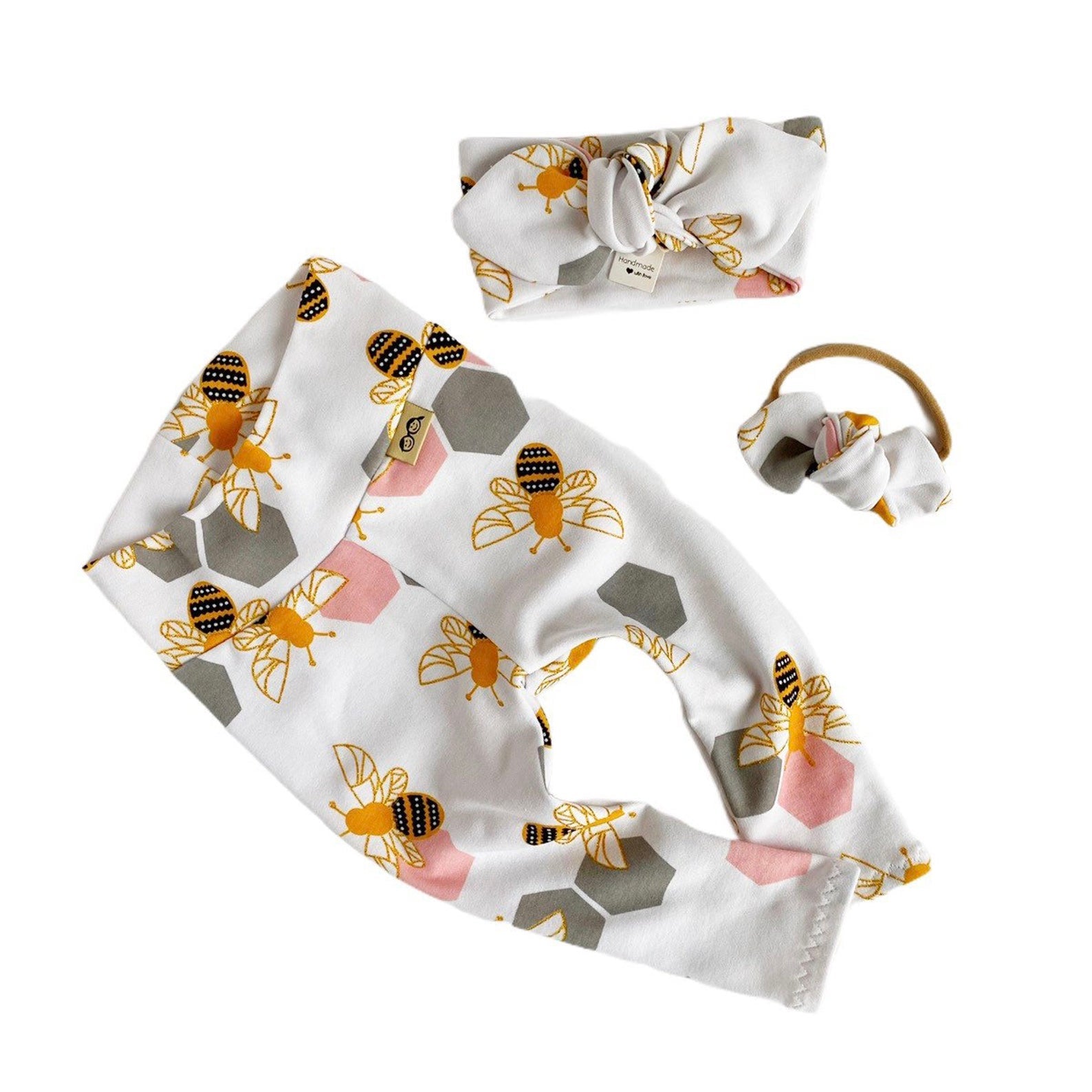 Bee Print Leggings and/or Headbands