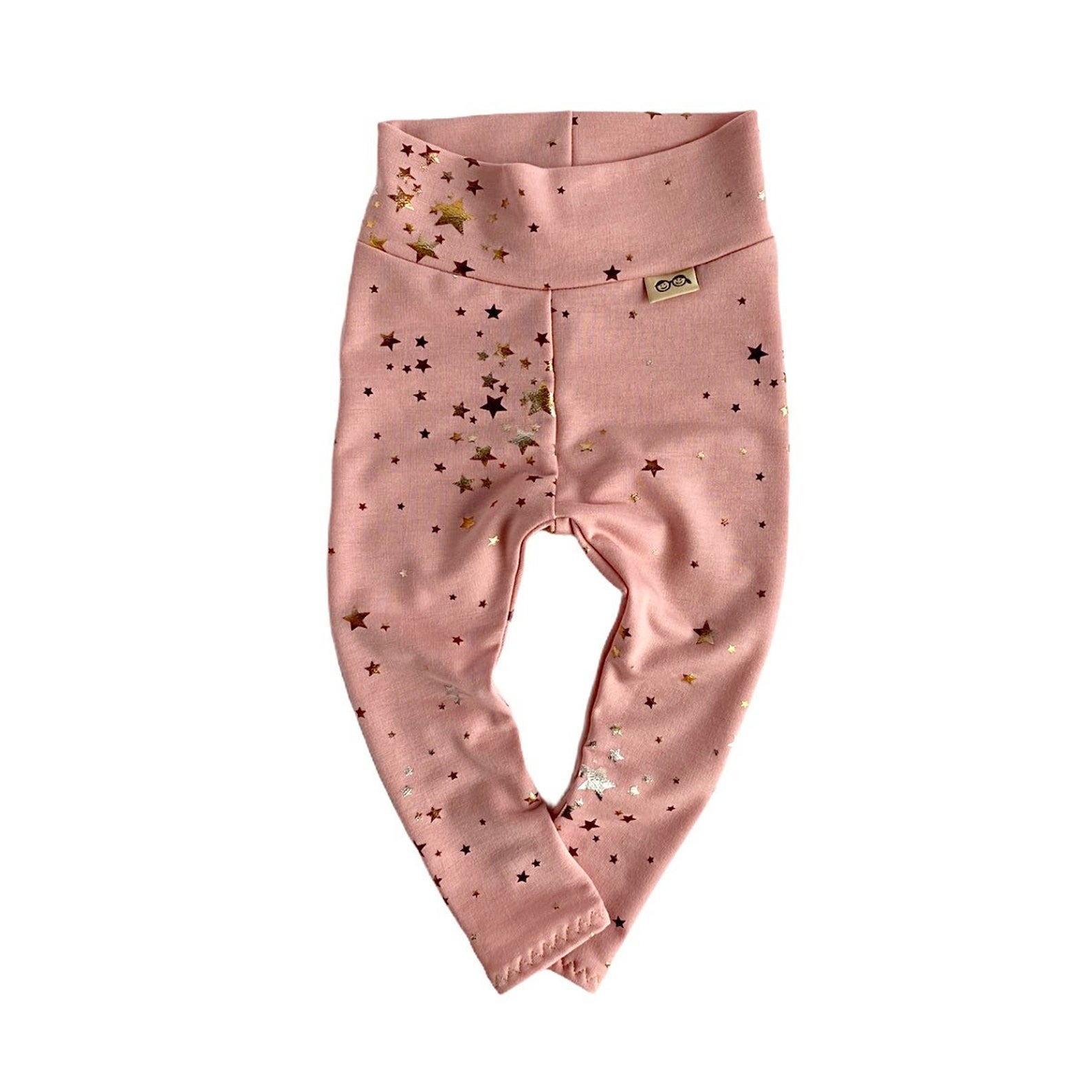 Foil Stars on Blush Leggings