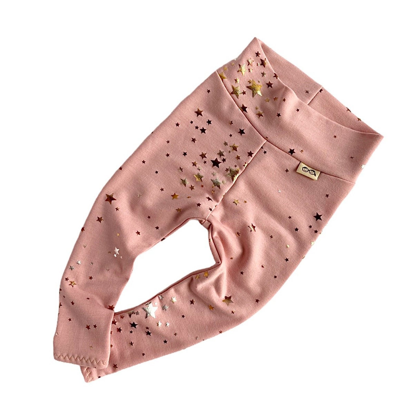 Foil Stars on Blush Leggings