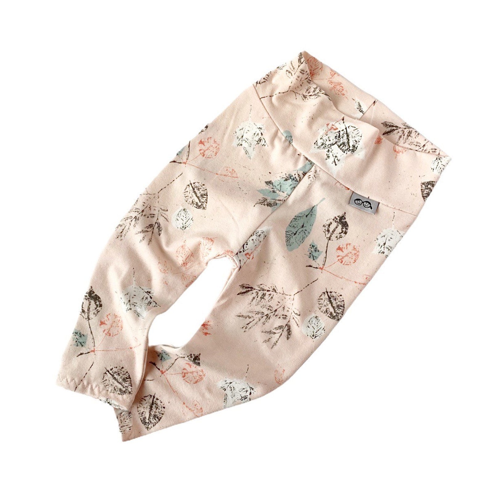 Fossil Foliage on Cream Leggings and/or Headbands