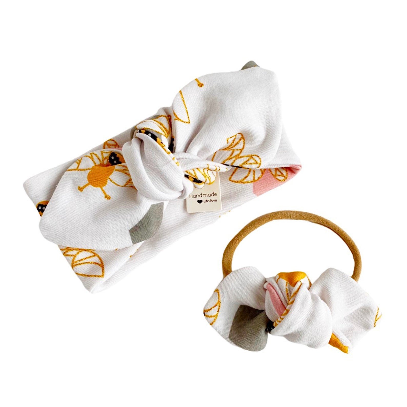 Bee Print Bummies and/or Headbands