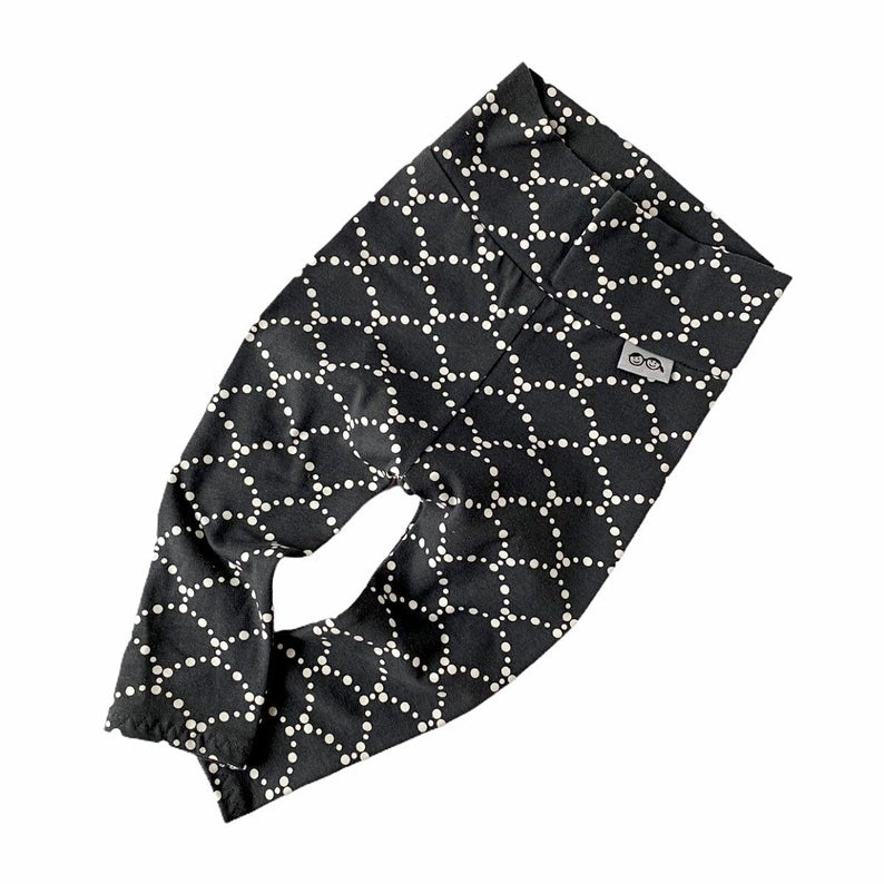 Ripples Black Leggings