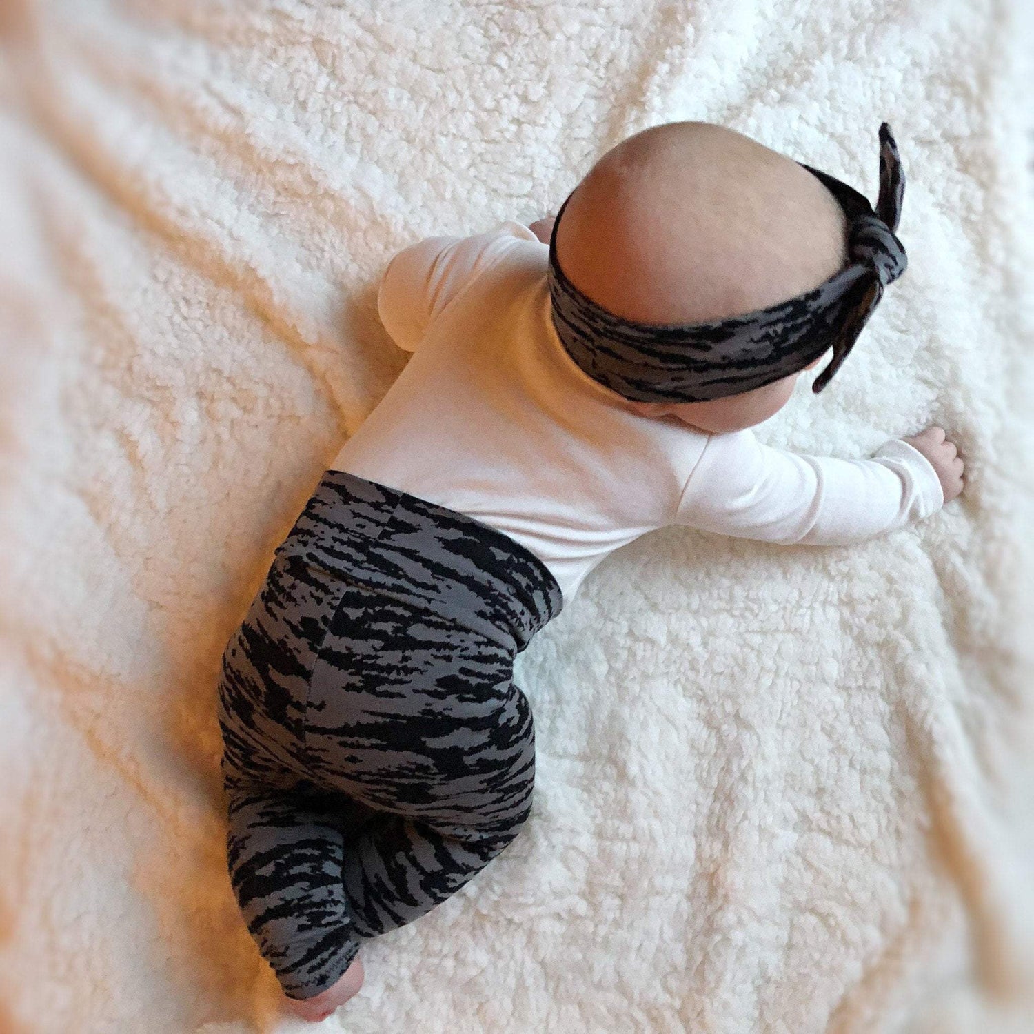 Black and Gray Zebra Leggings