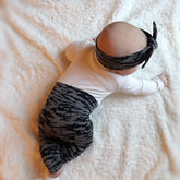 Black and Gray Zebra Leggings