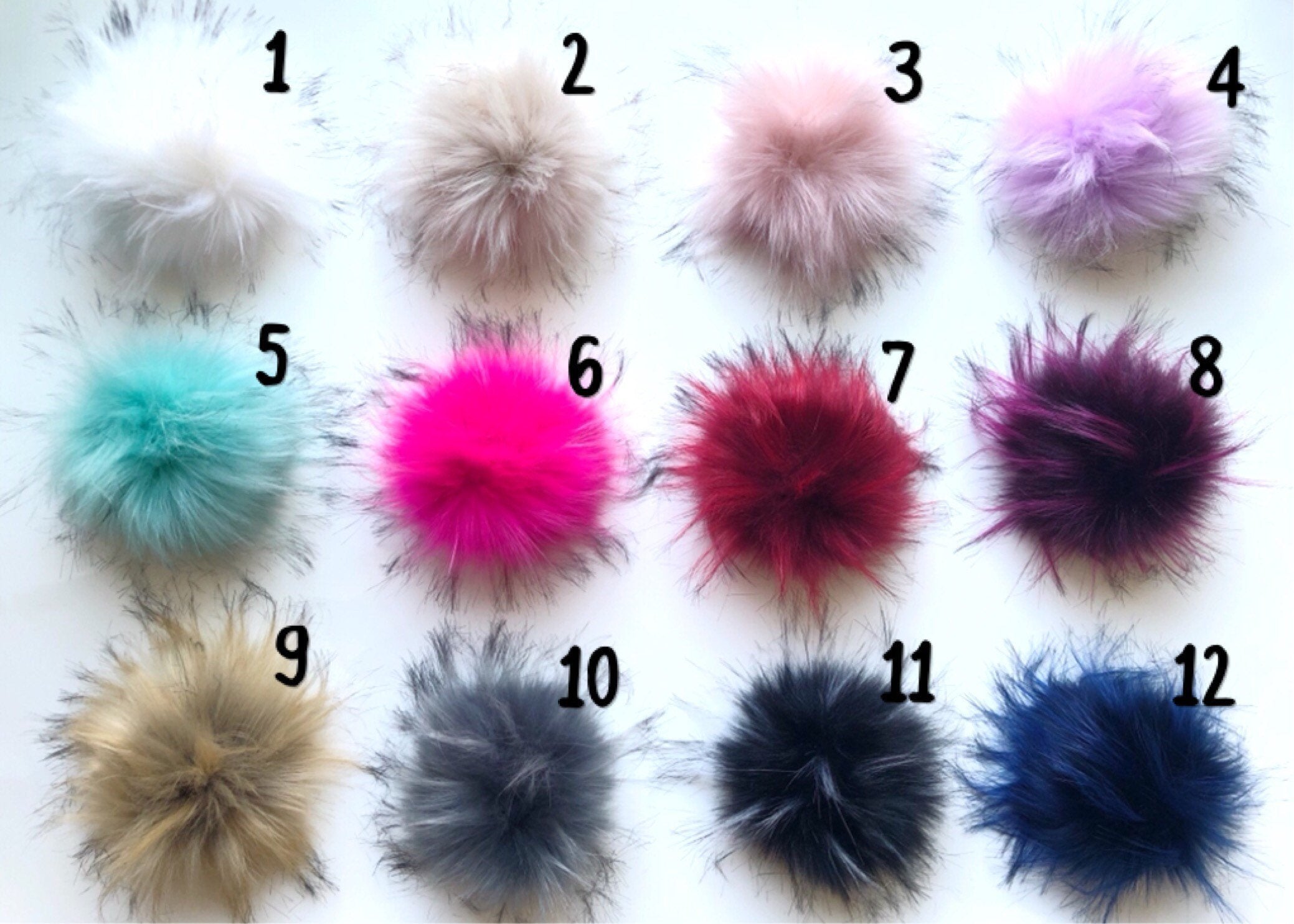 Olive Faux Fur Pom Pom Hat