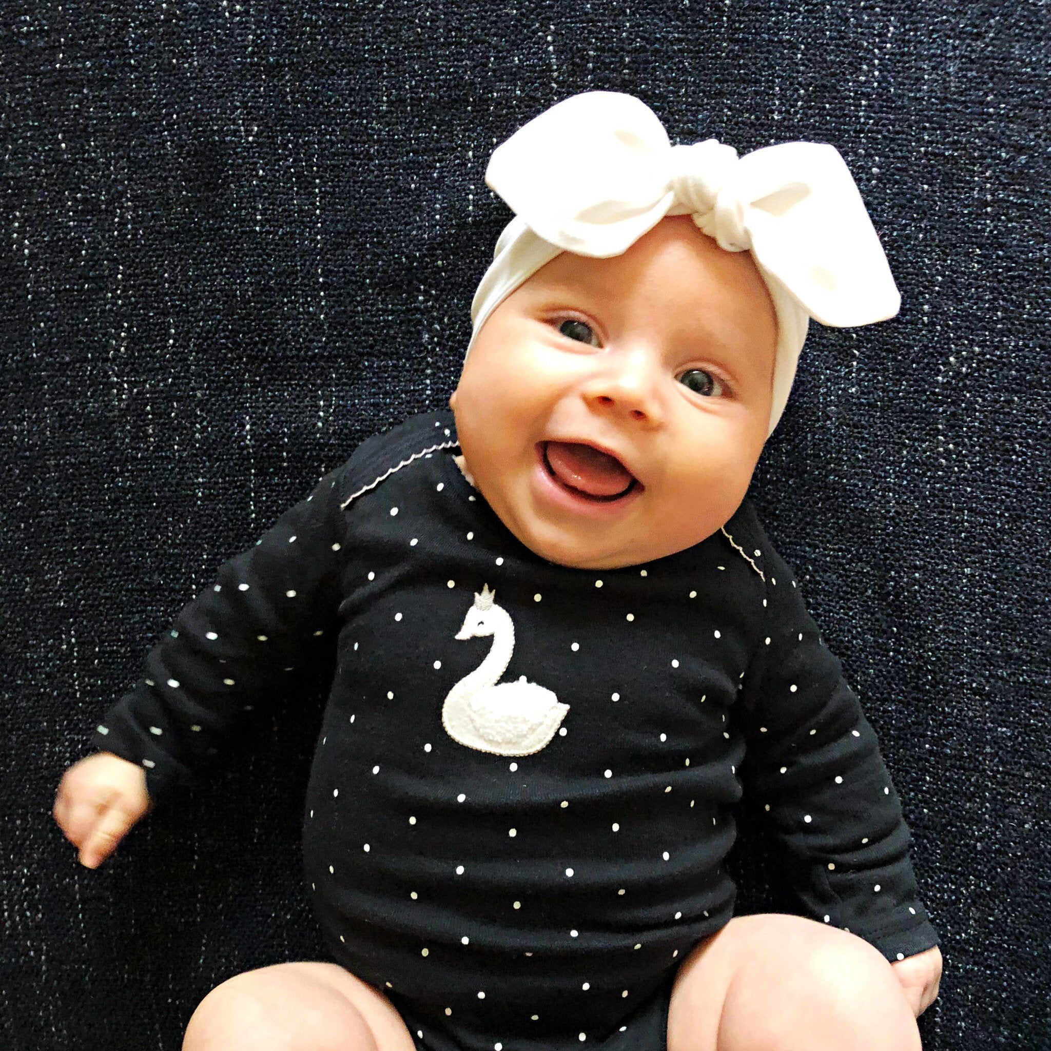 Purple, White, Black - Top Knot Headbands