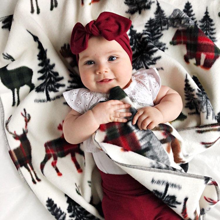 Yellow Mustard, Burgundy Red, Dark Olive - Top Knot Headbands