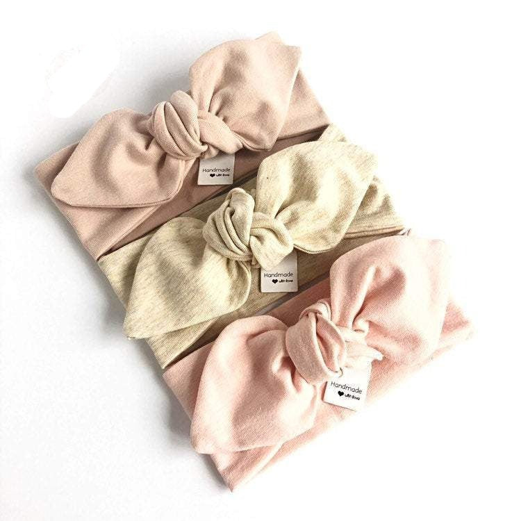 Nude, Heather Ivory, Blush - Top Knot Headbands