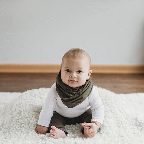 Olive Green - Infinity Scarf