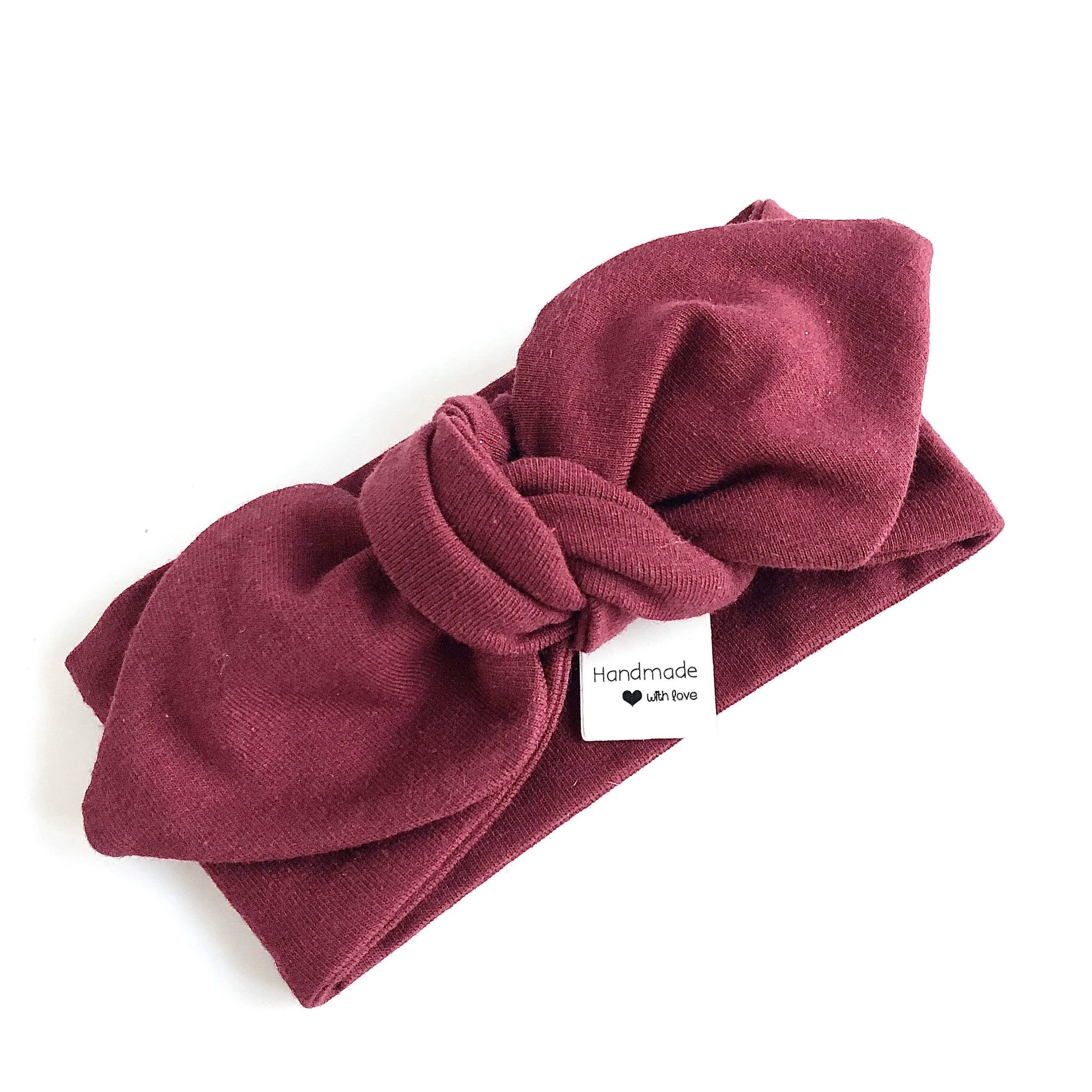 Rose, Marsala, Burgundy - Top Knot Headbands