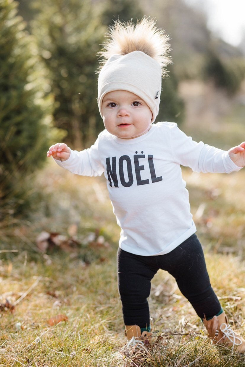 Heather Oatmeal Faux Fur Pom Pom Hat and Infinity Scarf