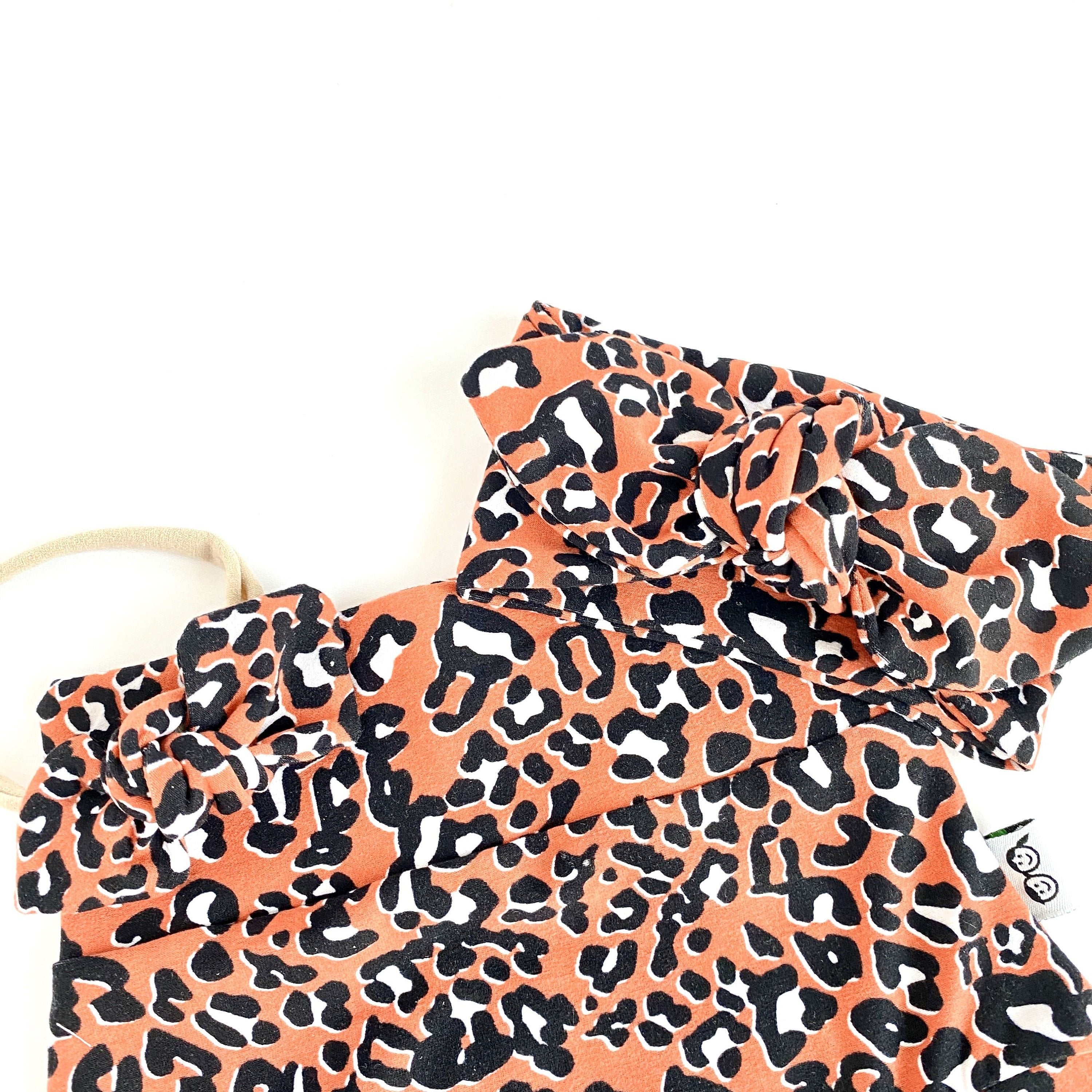 Orange Cheetah Bummies and/or Headbands