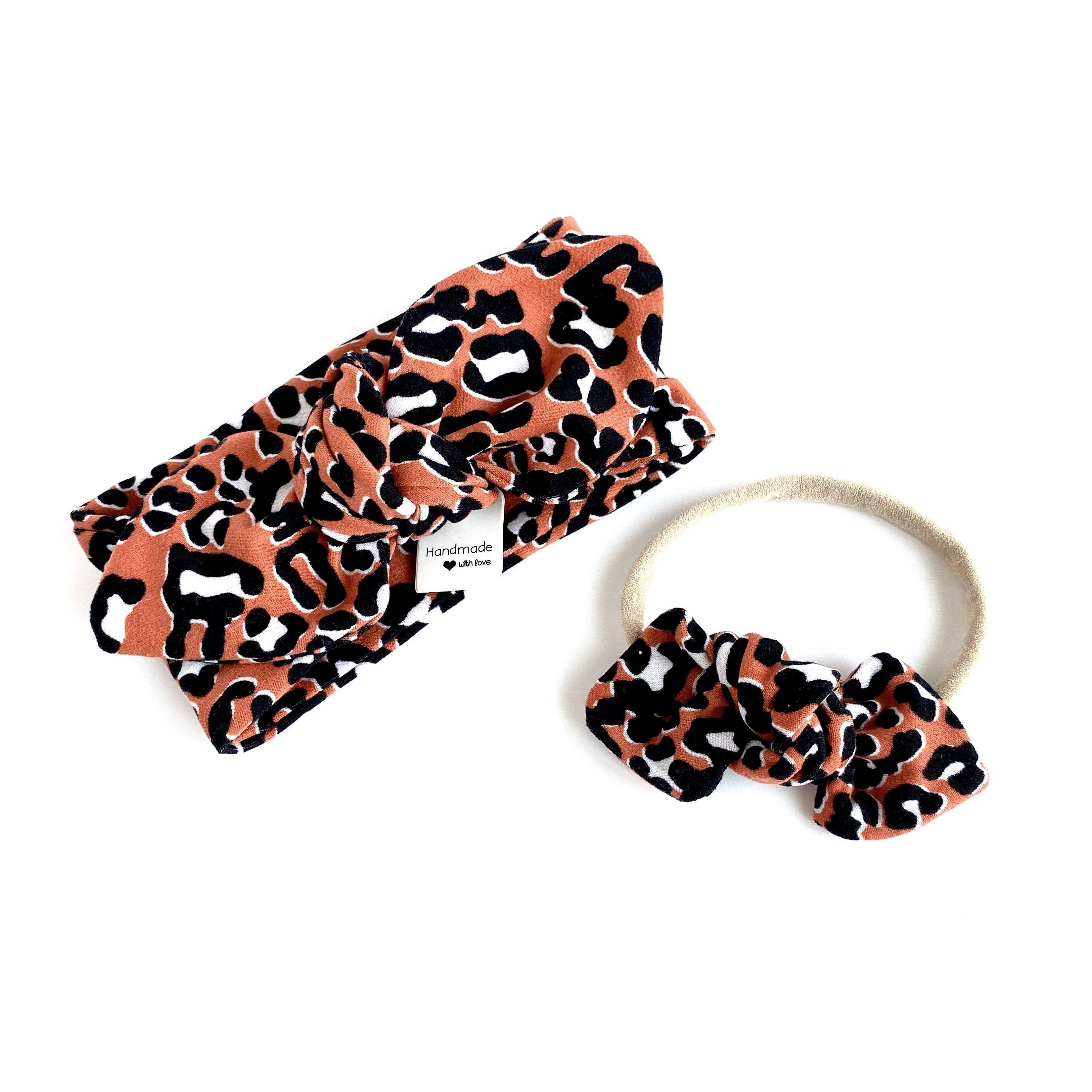 Orange Cheetah Bummies and/or Headbands