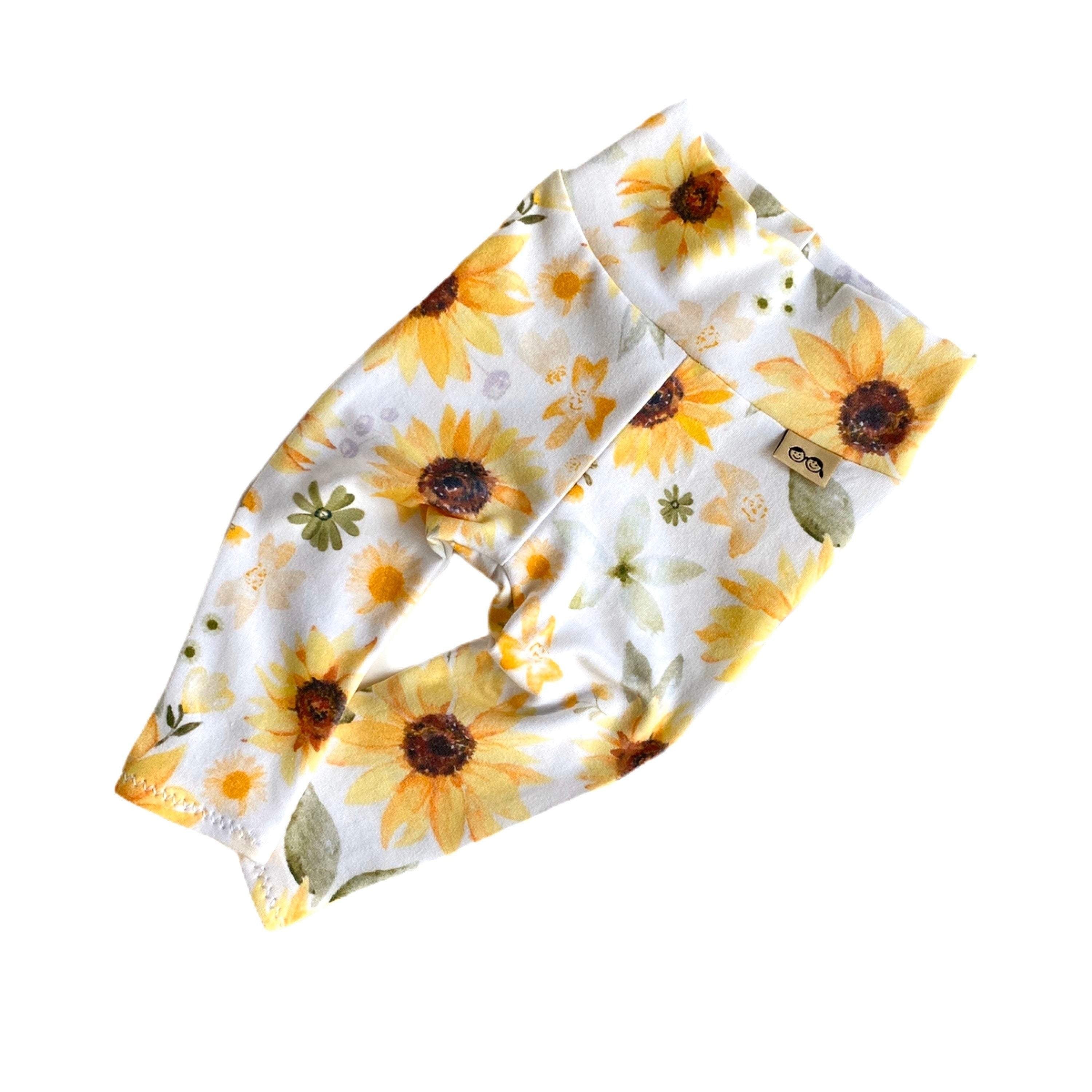 Sunflower Leggings and/or Headbands
