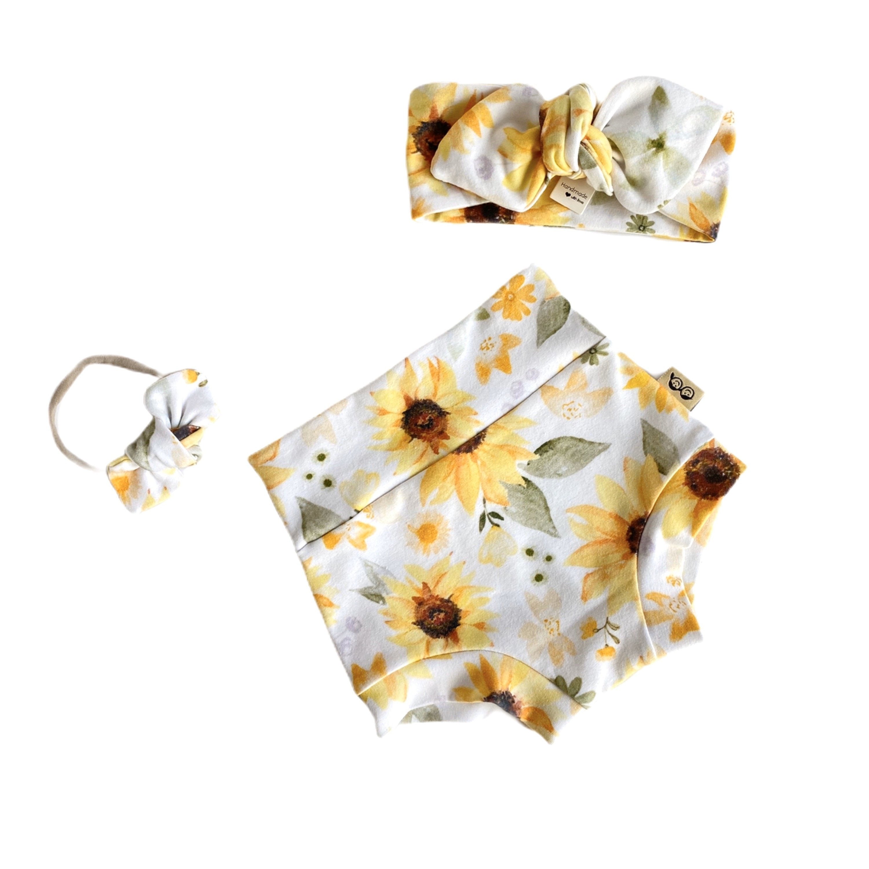Sunflowers Bummies and/or Headbands