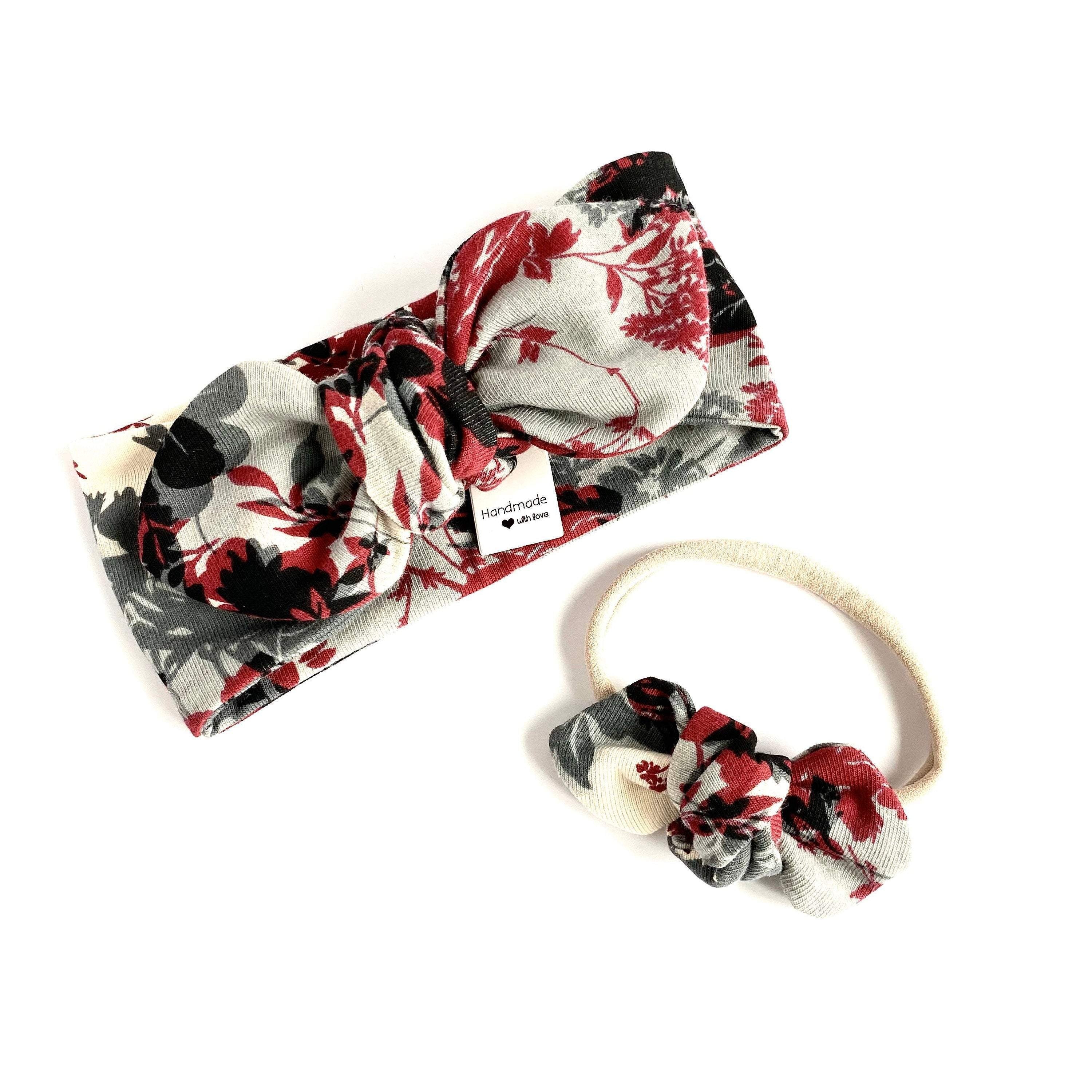 Organic Cotton Floral Bummies and Headbands