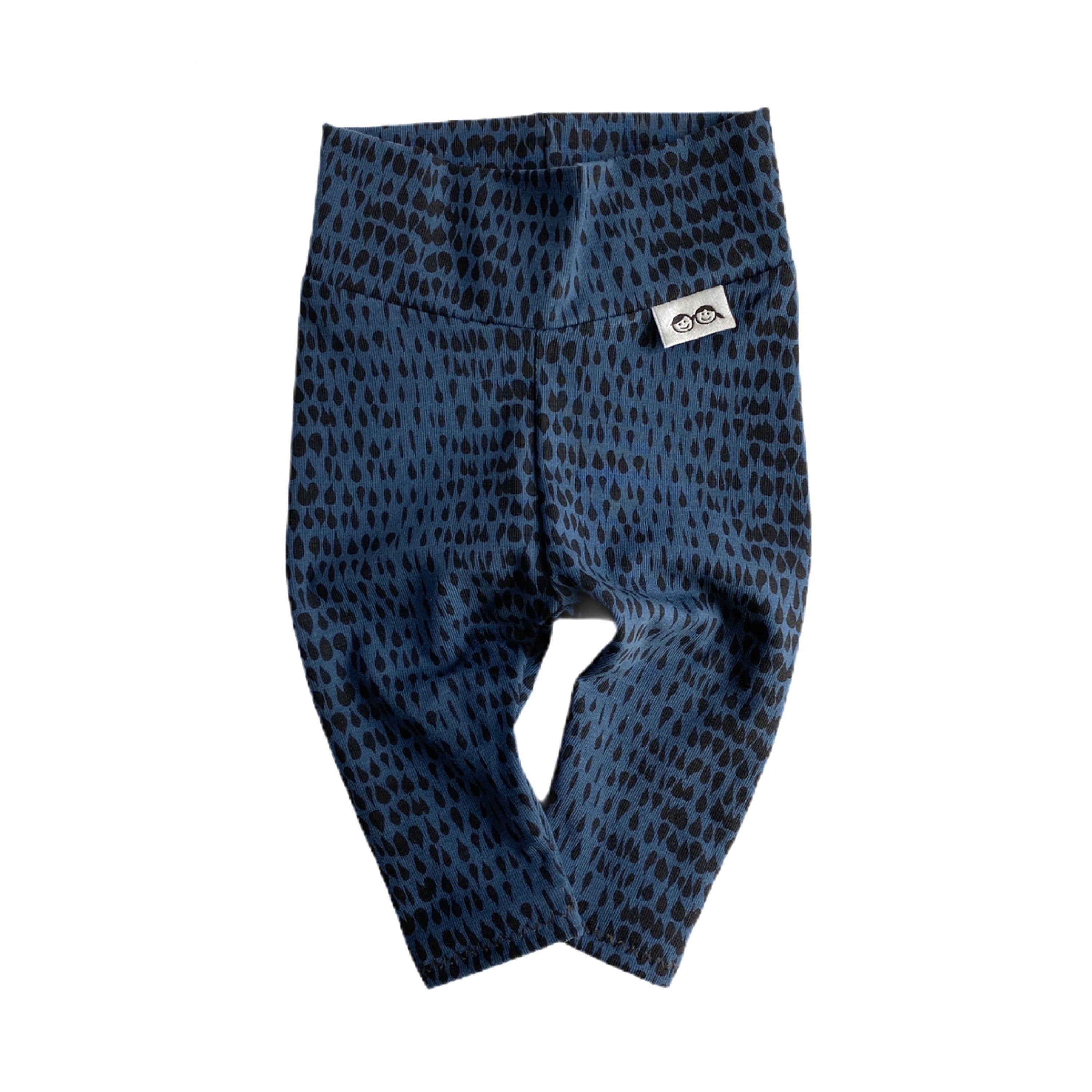 Rain Drops on Navy Leggings and/or Knot Hat