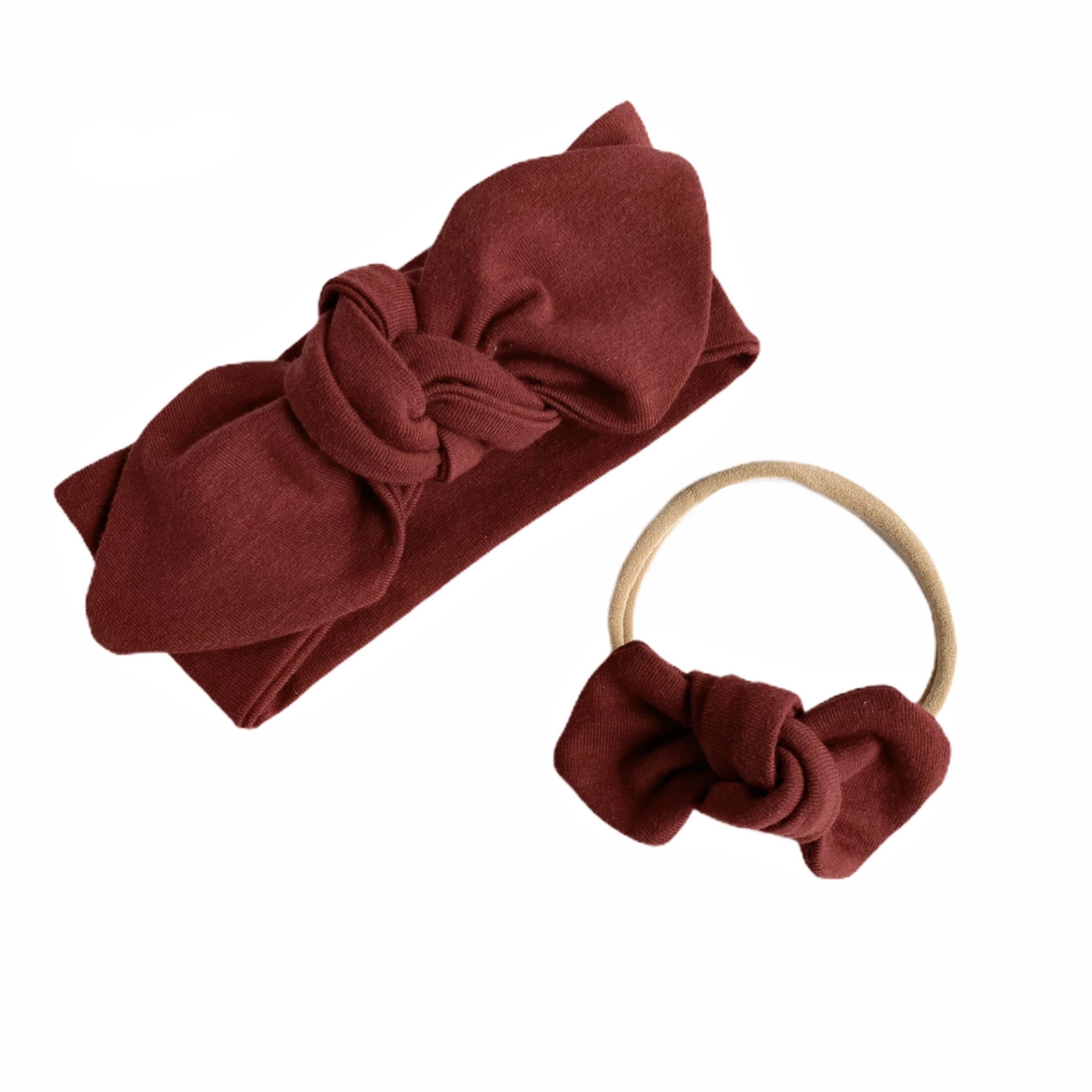 Burgundy Bummies and/or Headbands