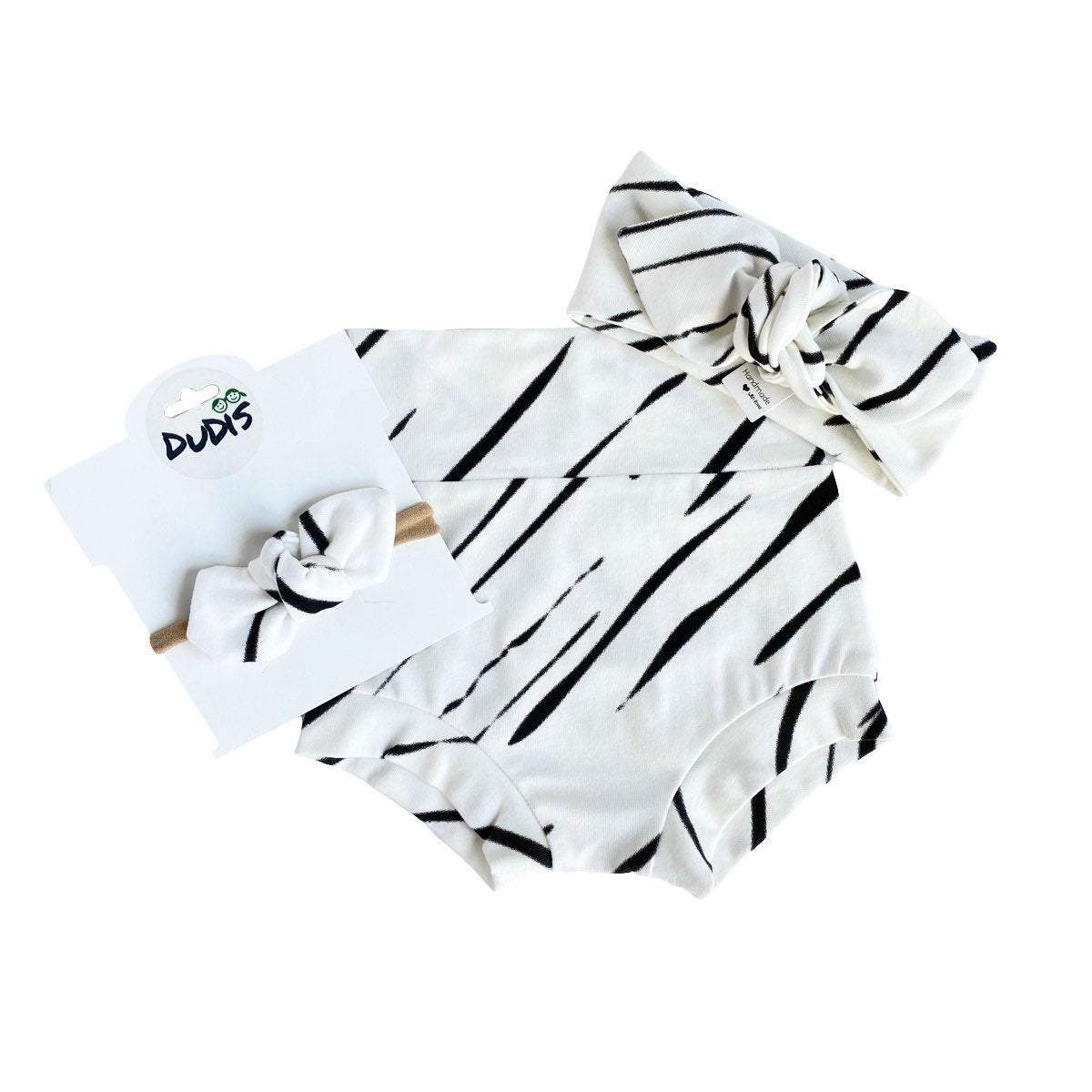 Zebra Stripe Bummies and/or Headbands