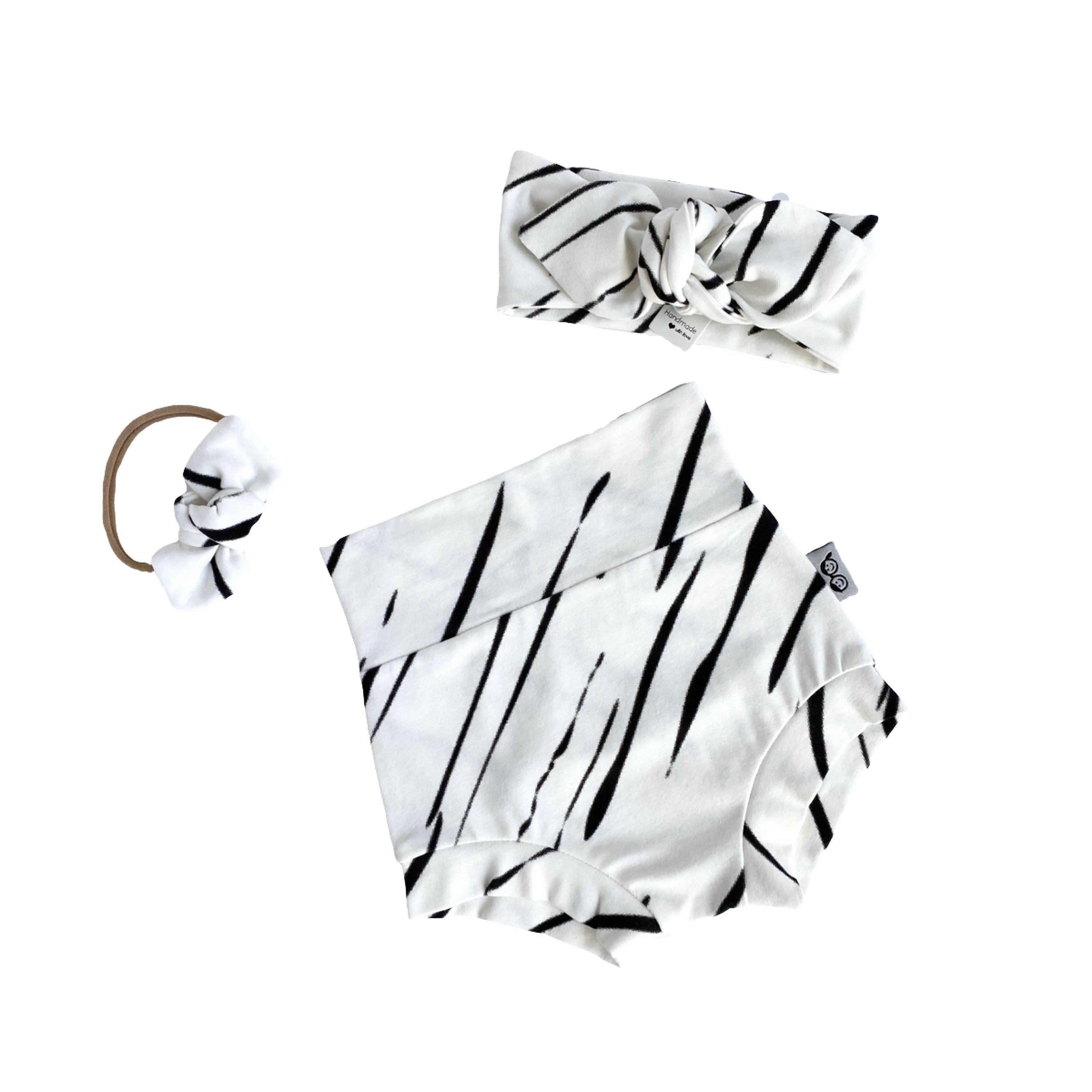 Zebra Stripe Bummies and/or Headbands