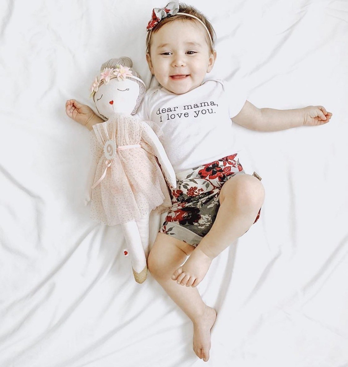 Organic Cotton Floral Bummies and Headbands