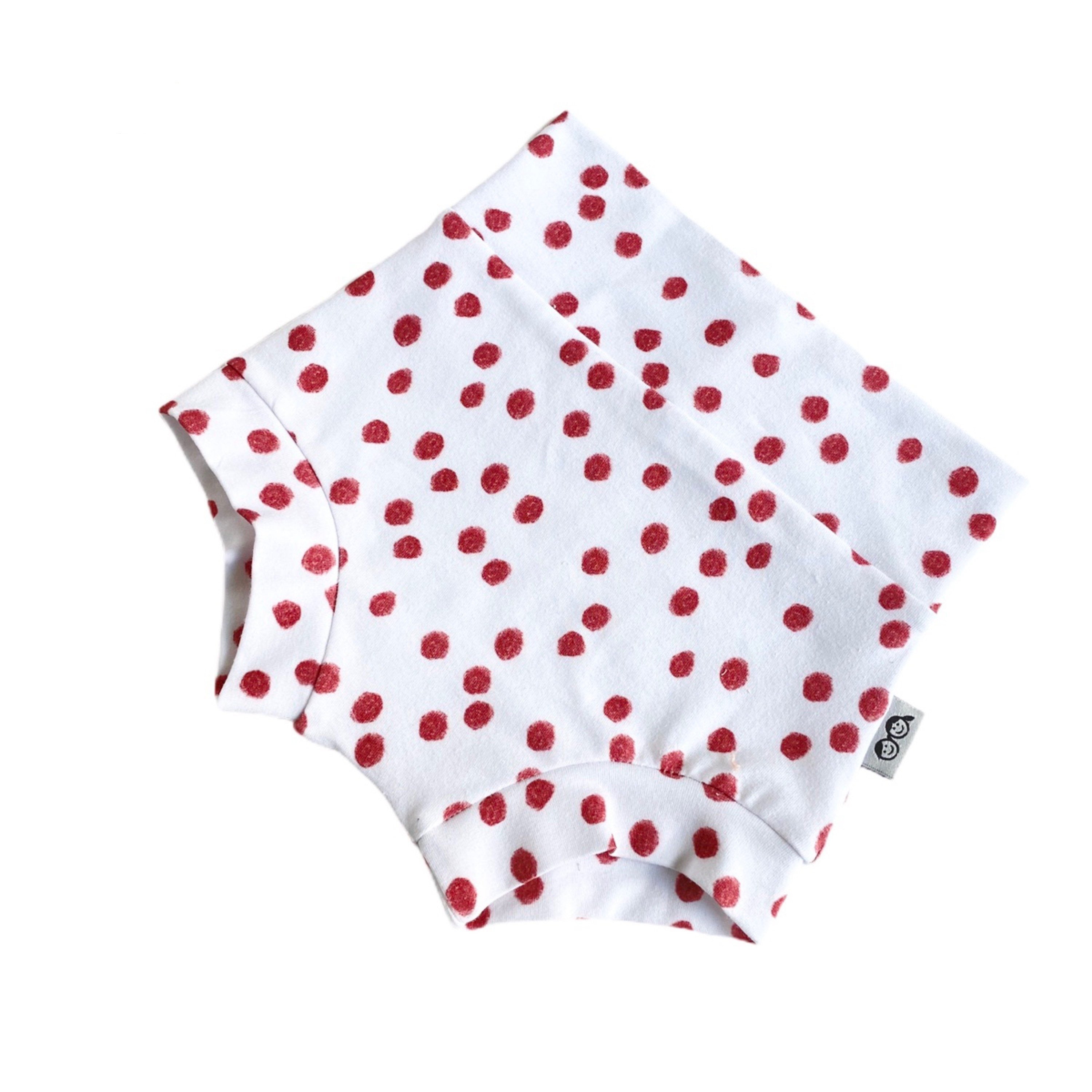Burgundy Random Polka Dot Bummies and/or Headbands