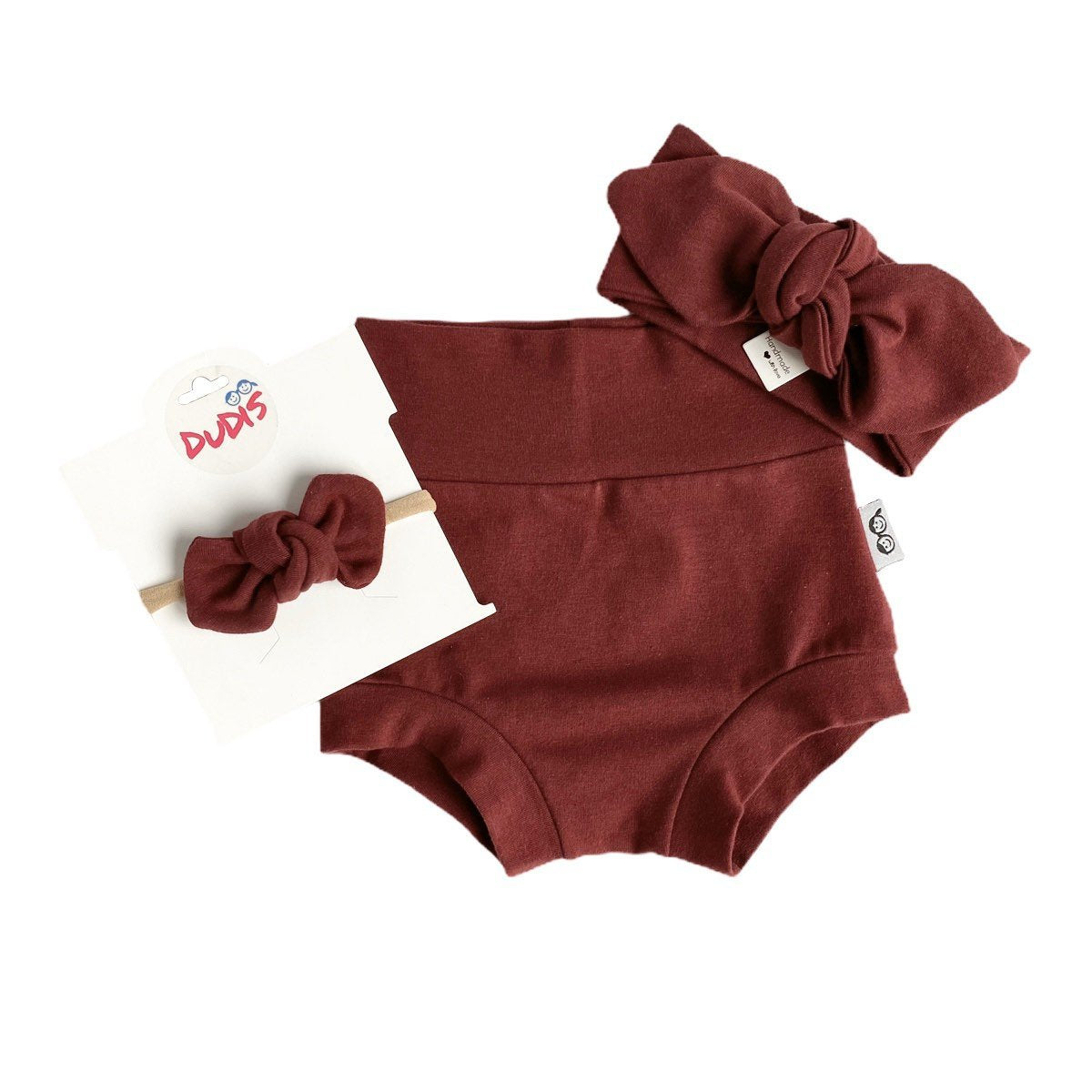 Burgundy Bummies and/or Headbands