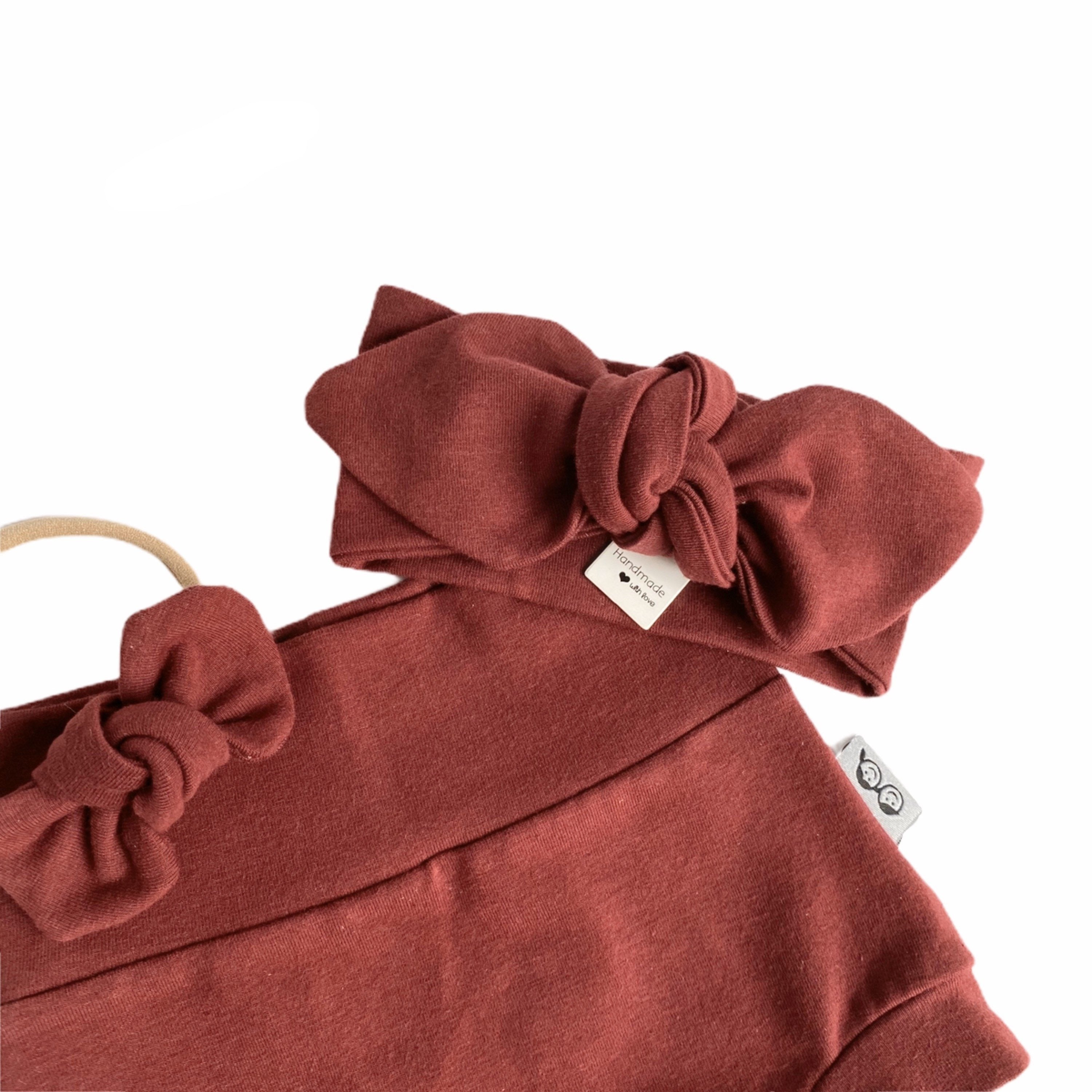 Burgundy Bummies and/or Headbands