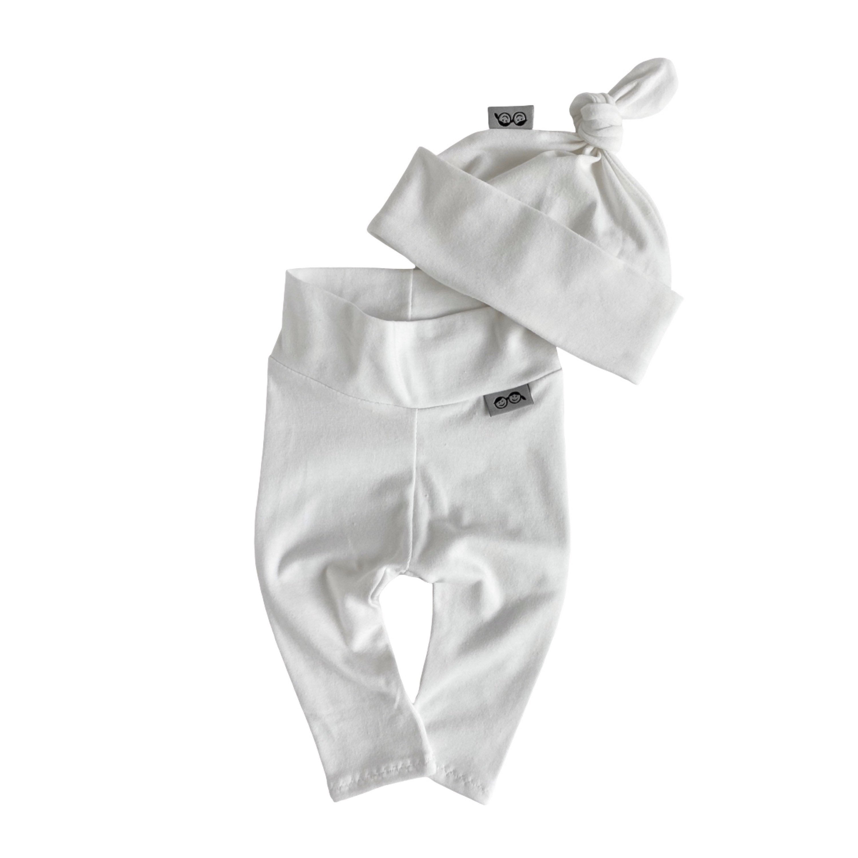 White Leggings and/or Beanie Knot Hat