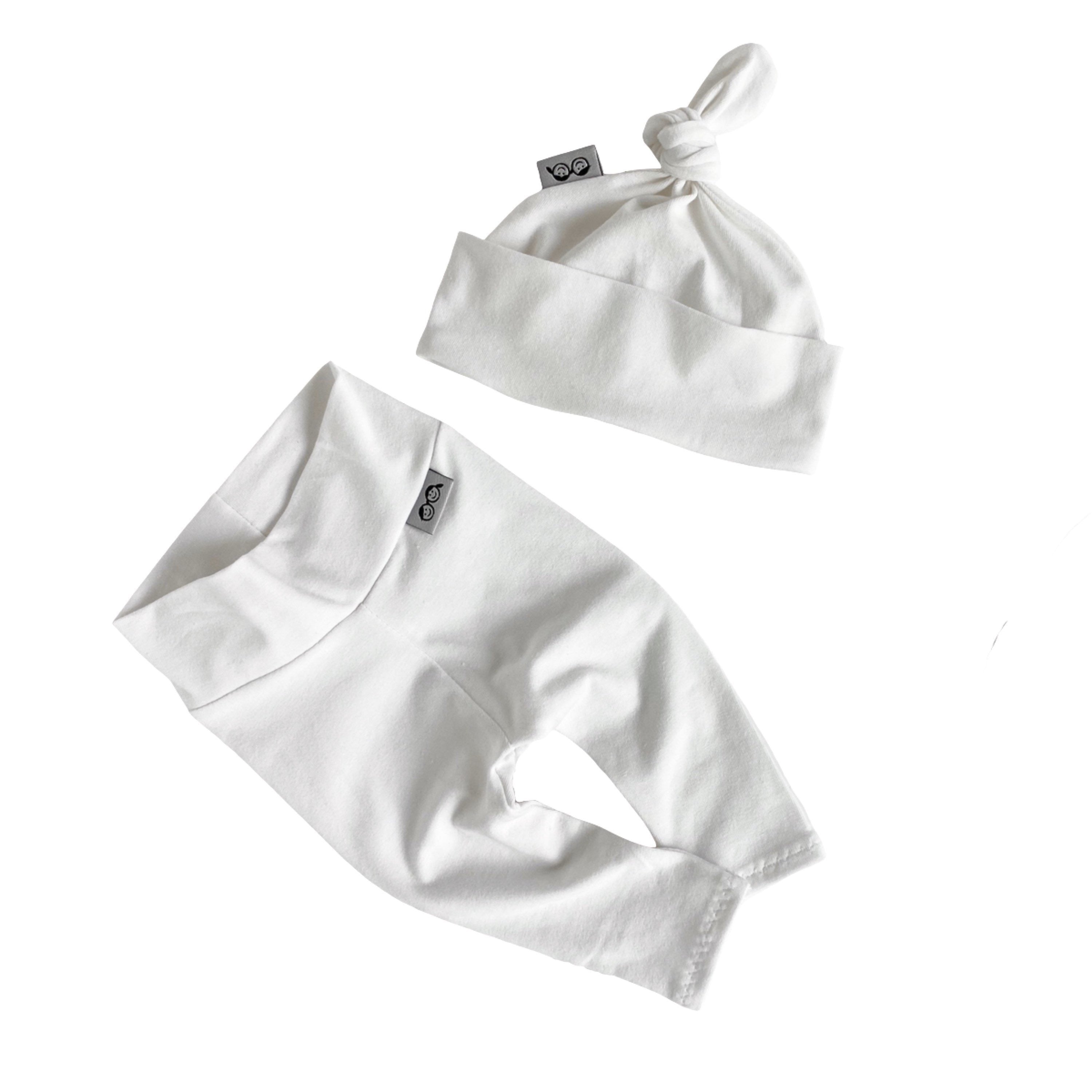 White Leggings and/or Beanie Knot Hat