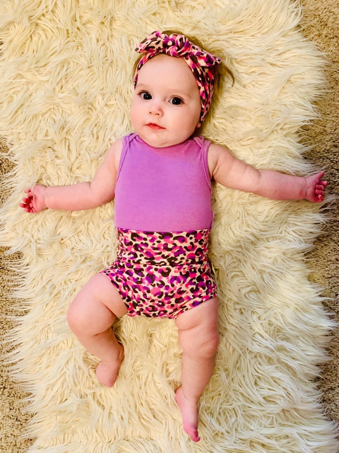 Pink Purple Cheetah Bummies