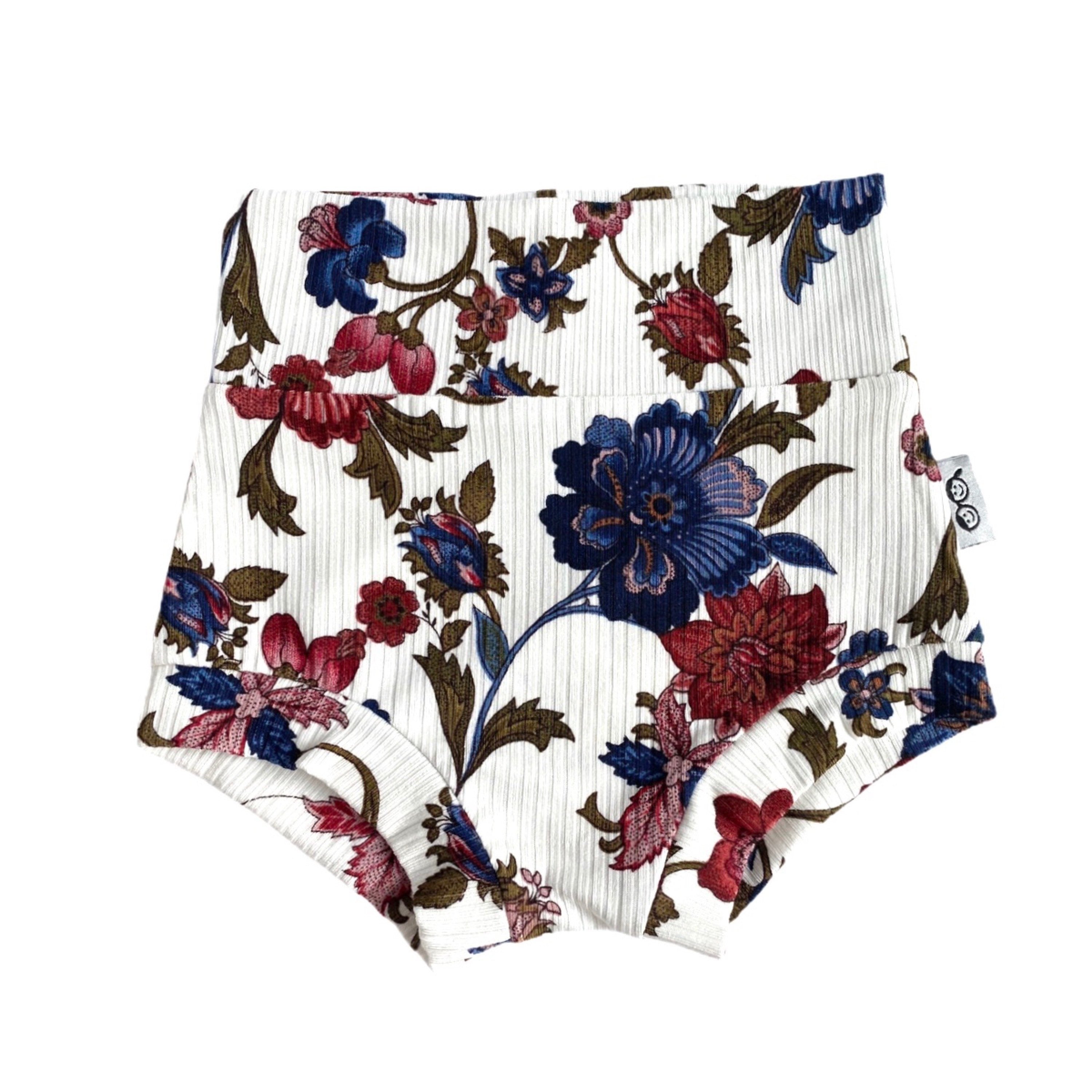 Floral Rib Bummies on Ivory and/or Headbands