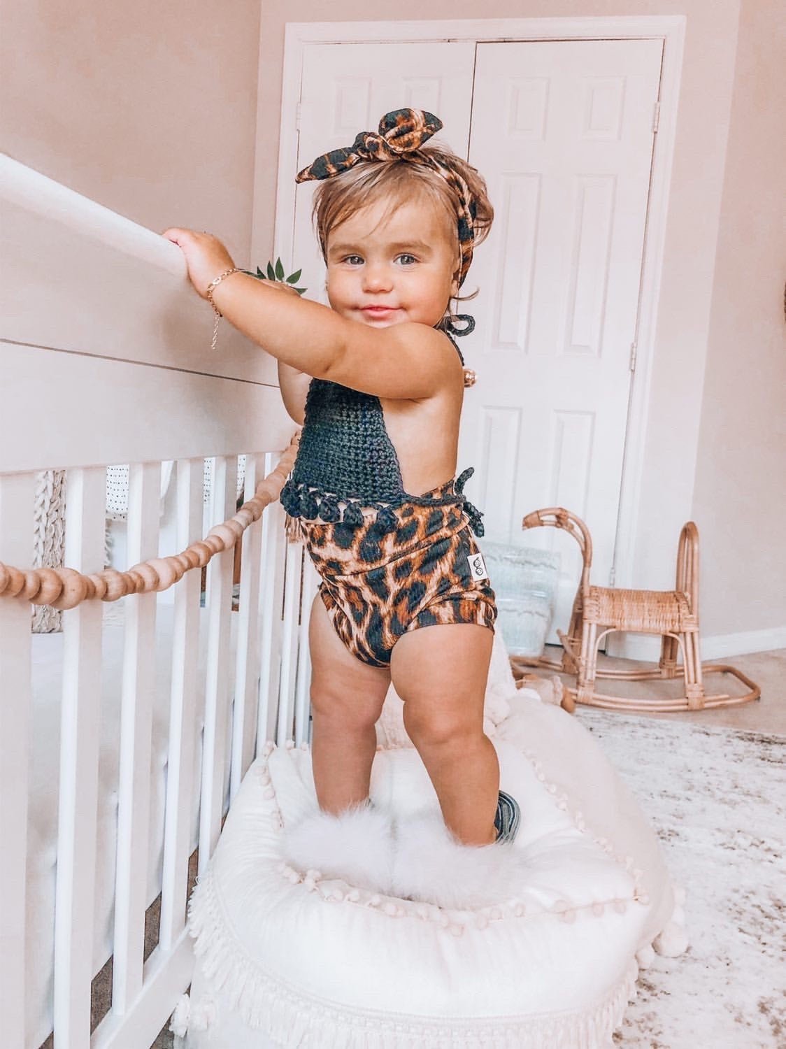 Brown Cheetah Rib Bummies and/or Headbands