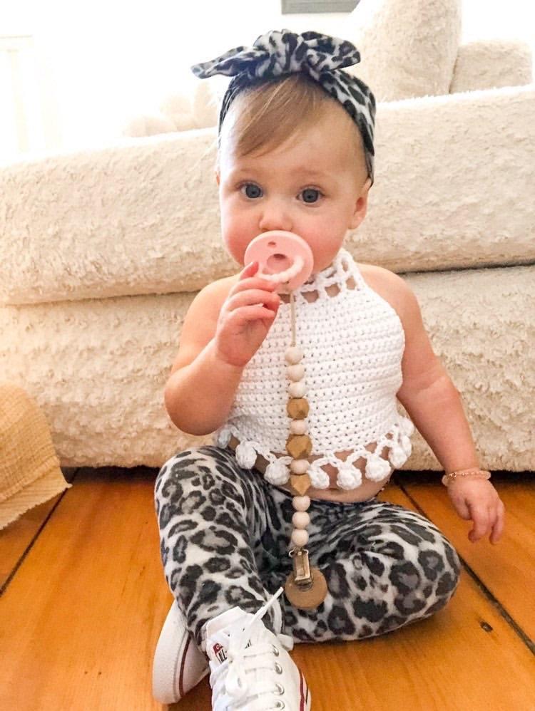 Gray Black Leopard Spot Leggings and/or Headbands