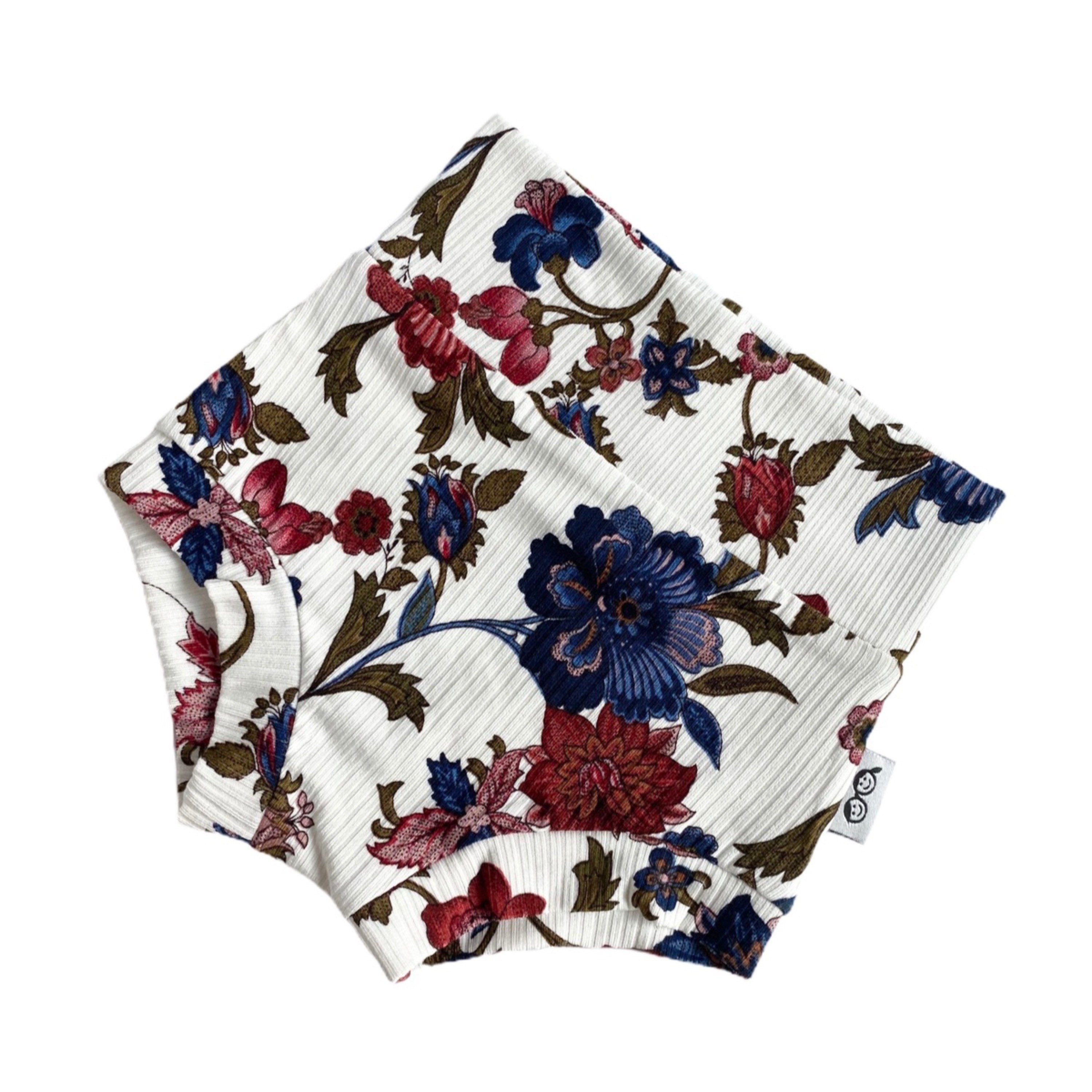 Floral Rib Bummies on Ivory and/or Headbands