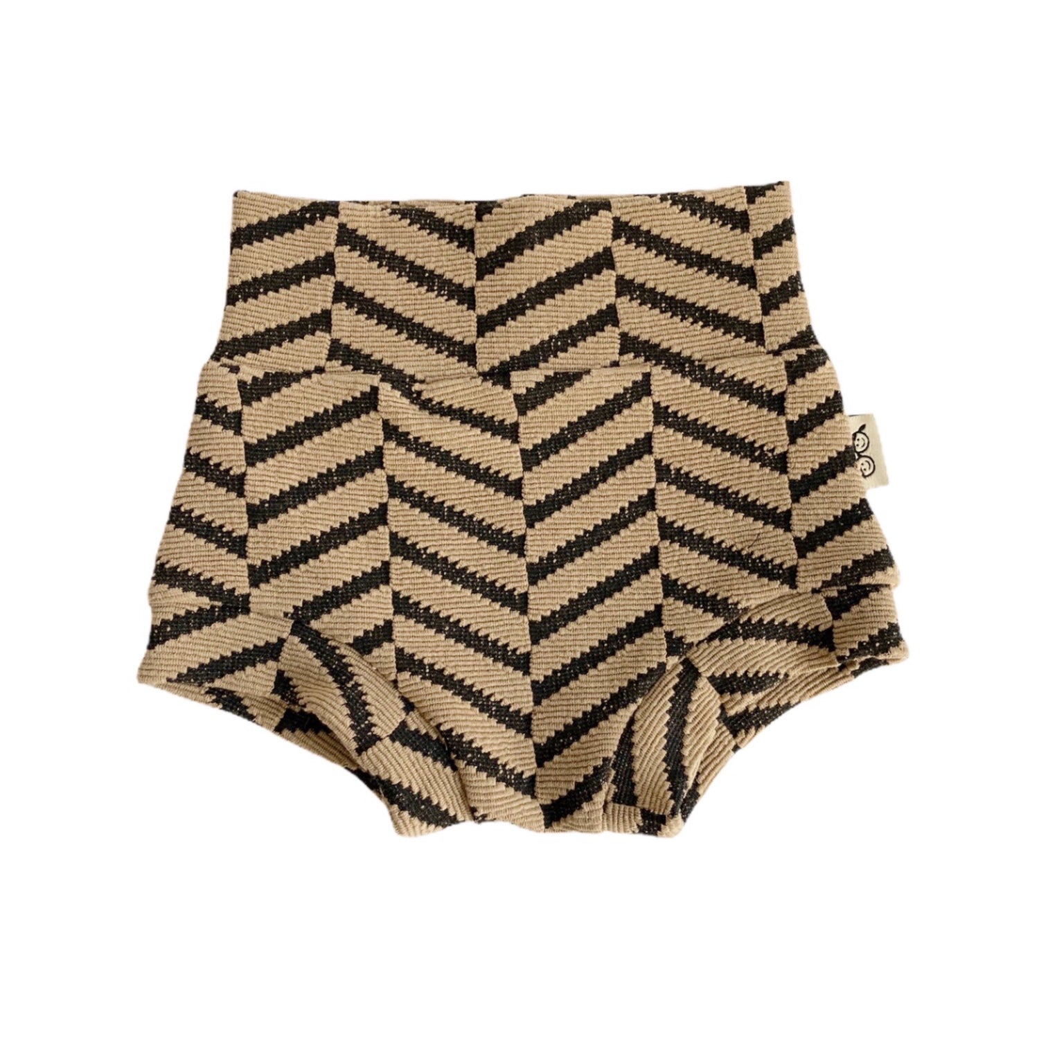 Tan & Black Chevron Bummies