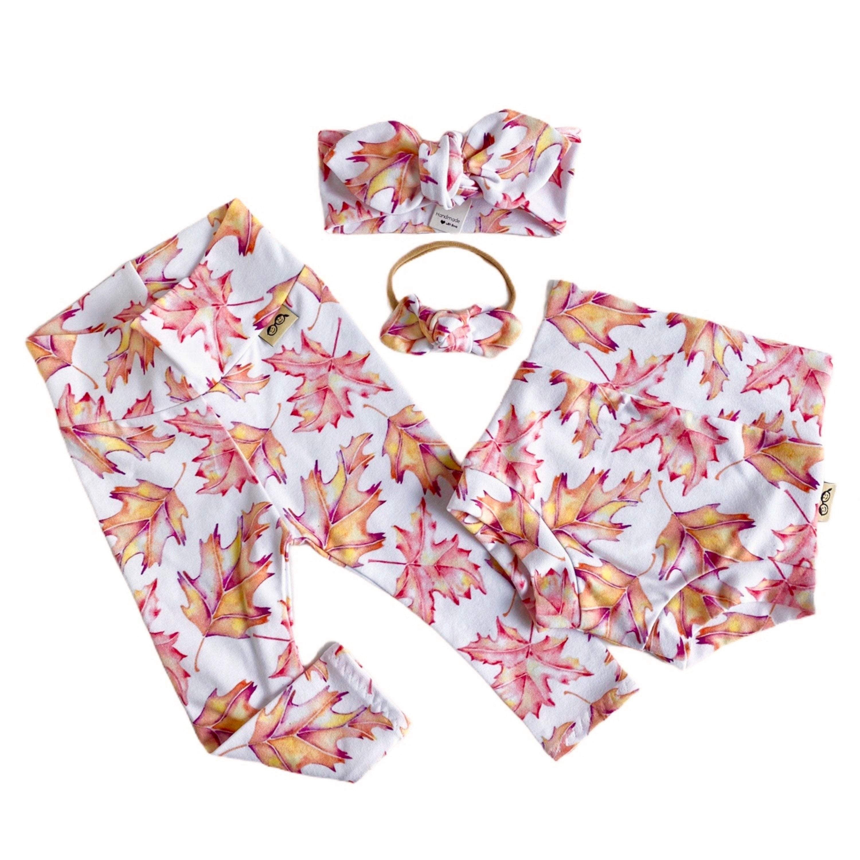 Fall Maple Leaves Bummies and/or Headbands