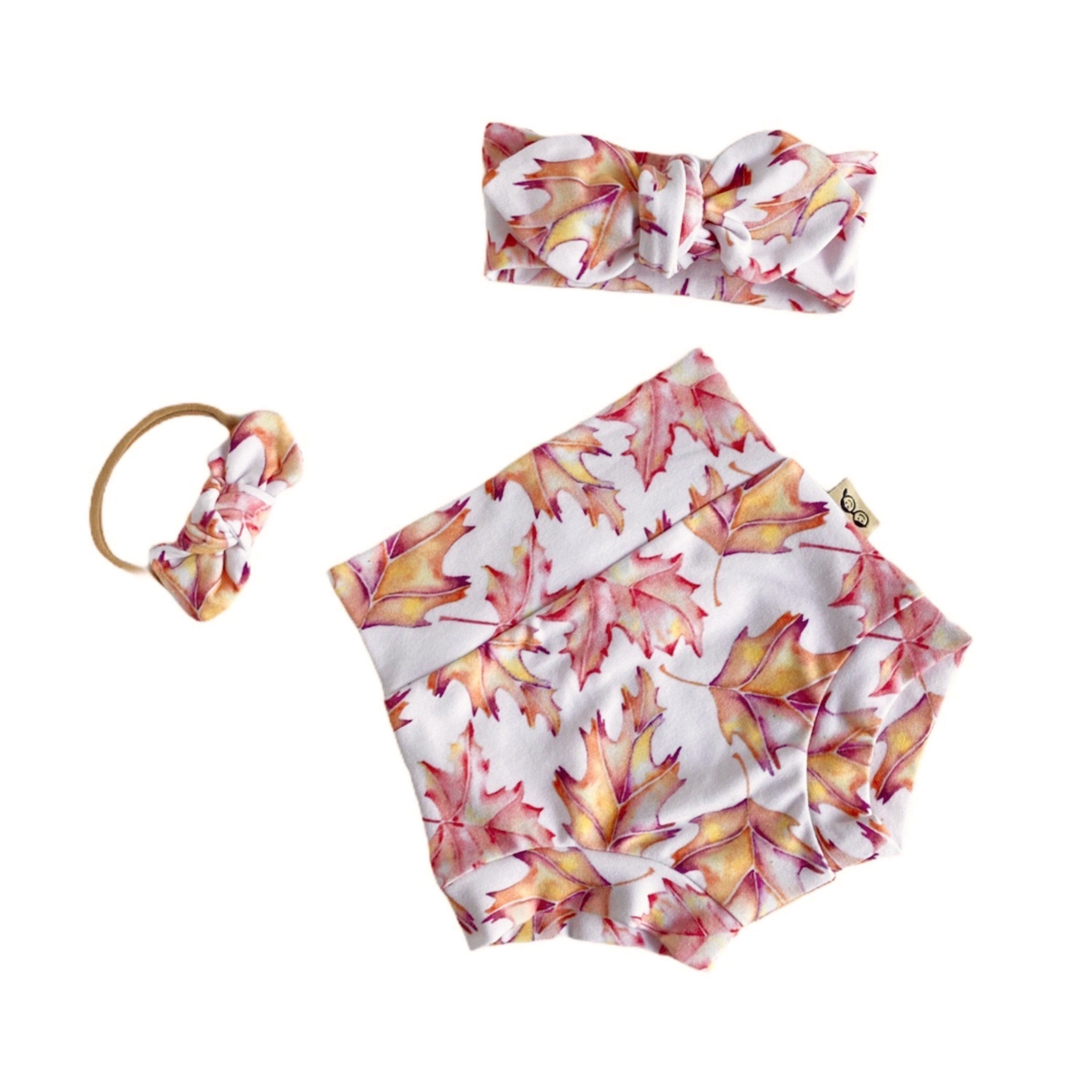 Fall Maple Leaves Bummies and/or Headbands