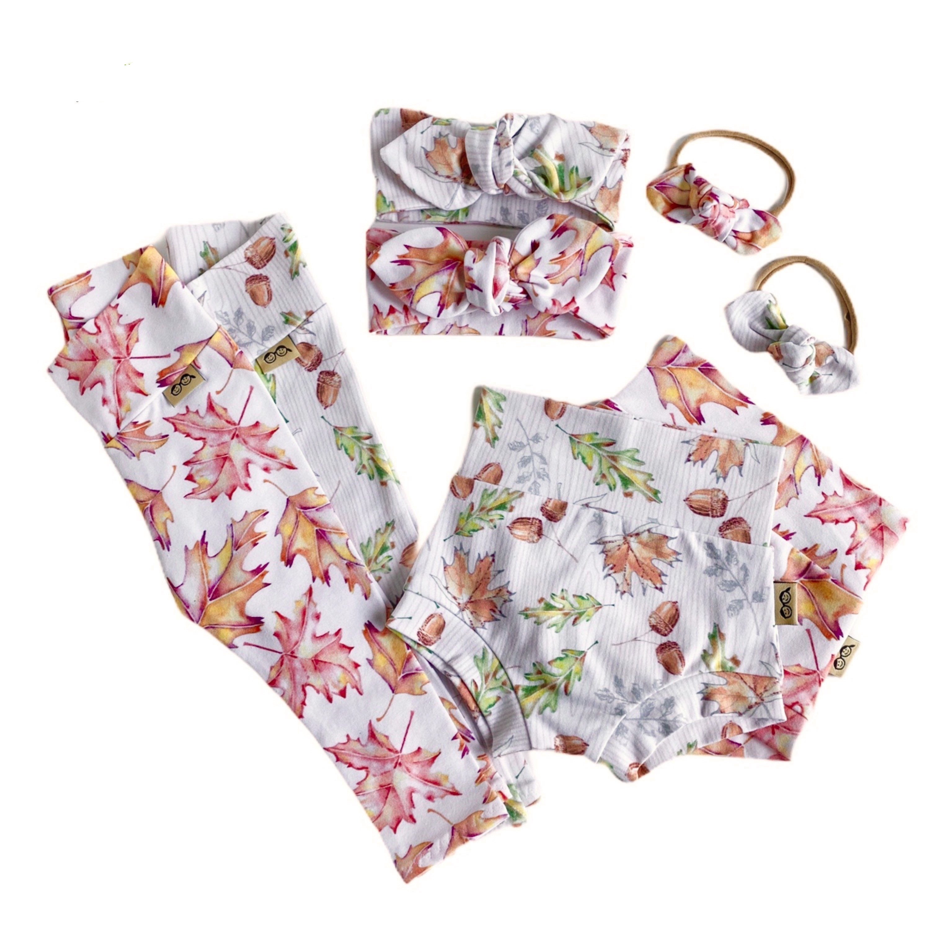 Fall Maple Leaves Bummies and/or Headbands