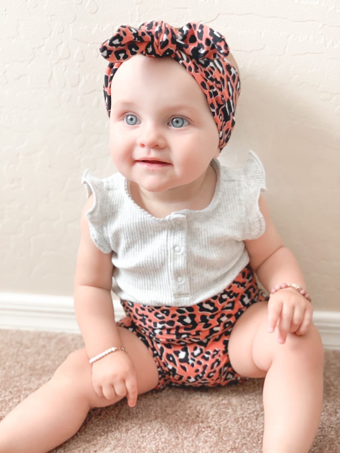 Orange Cheetah Bummies and/or Headbands