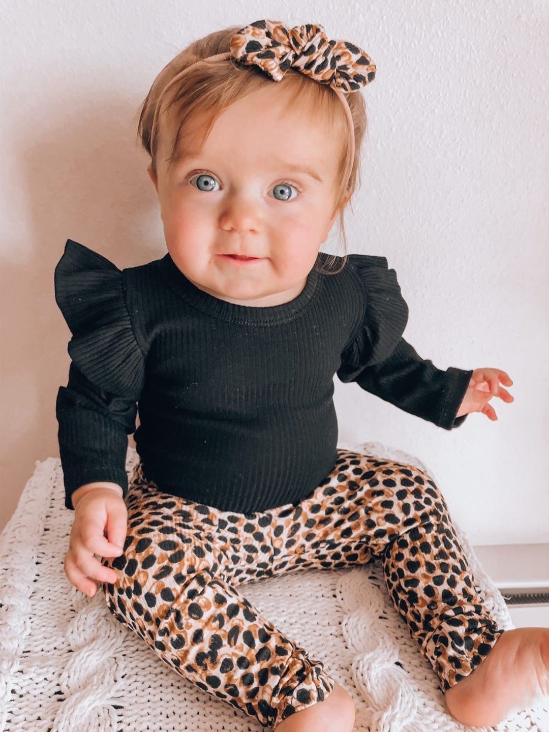 Brown/Tan Spot Rib Leggings and/or Headbands