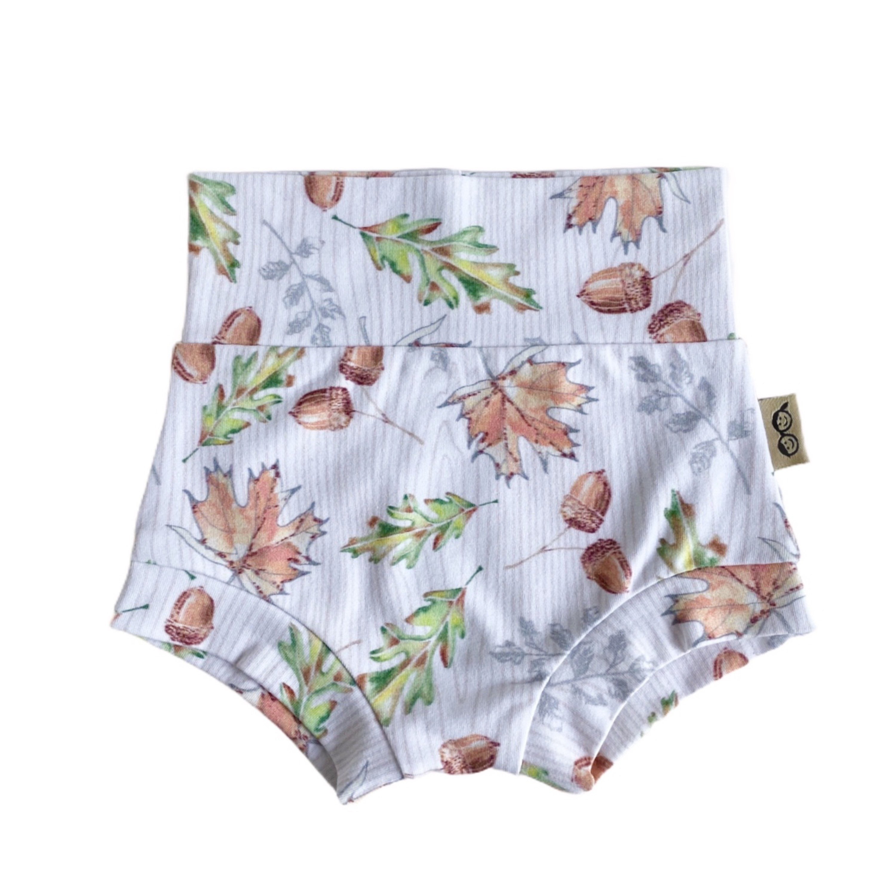 Wood Grain Acorn Leaves Bummies