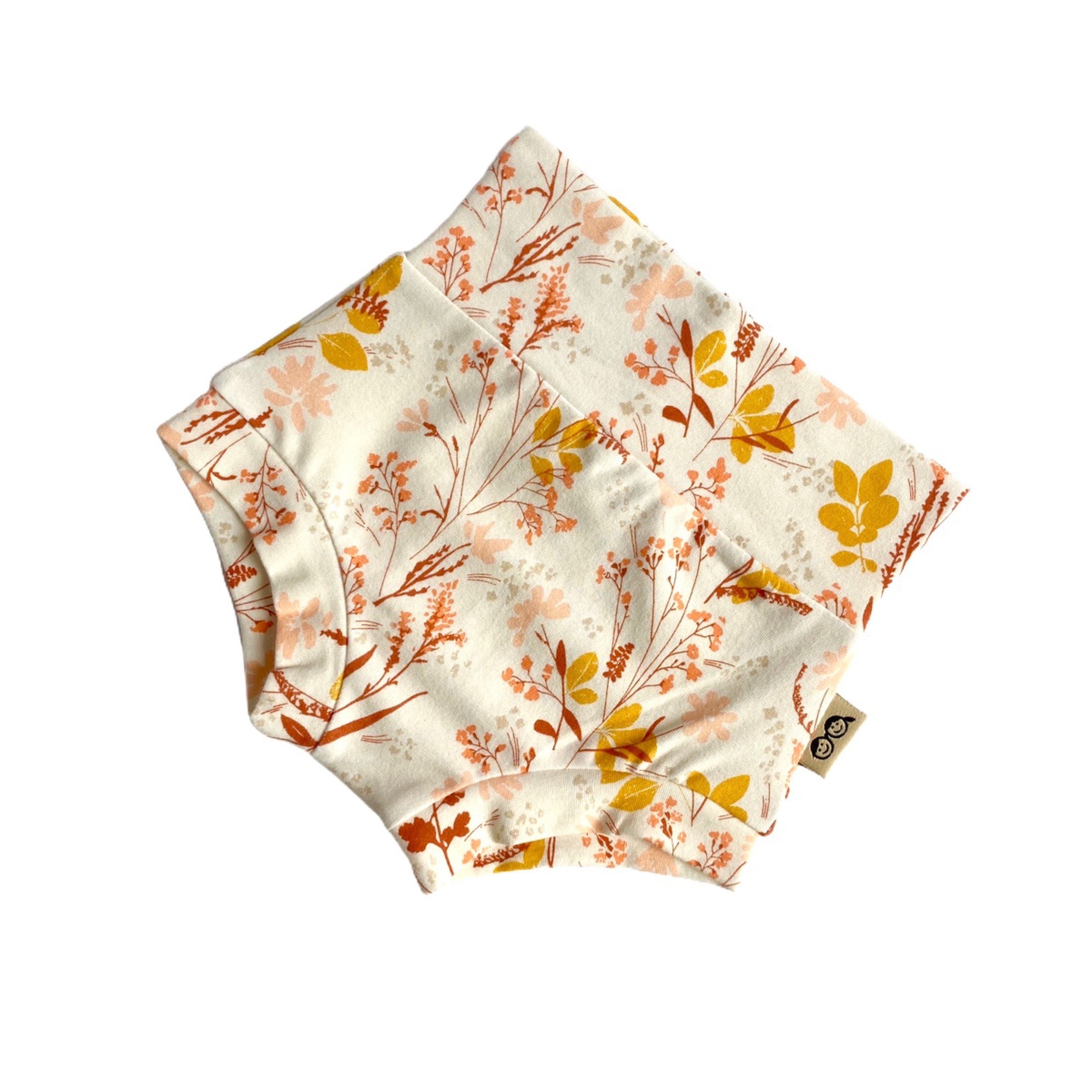 Fall Wildflowers on Cream Bummies