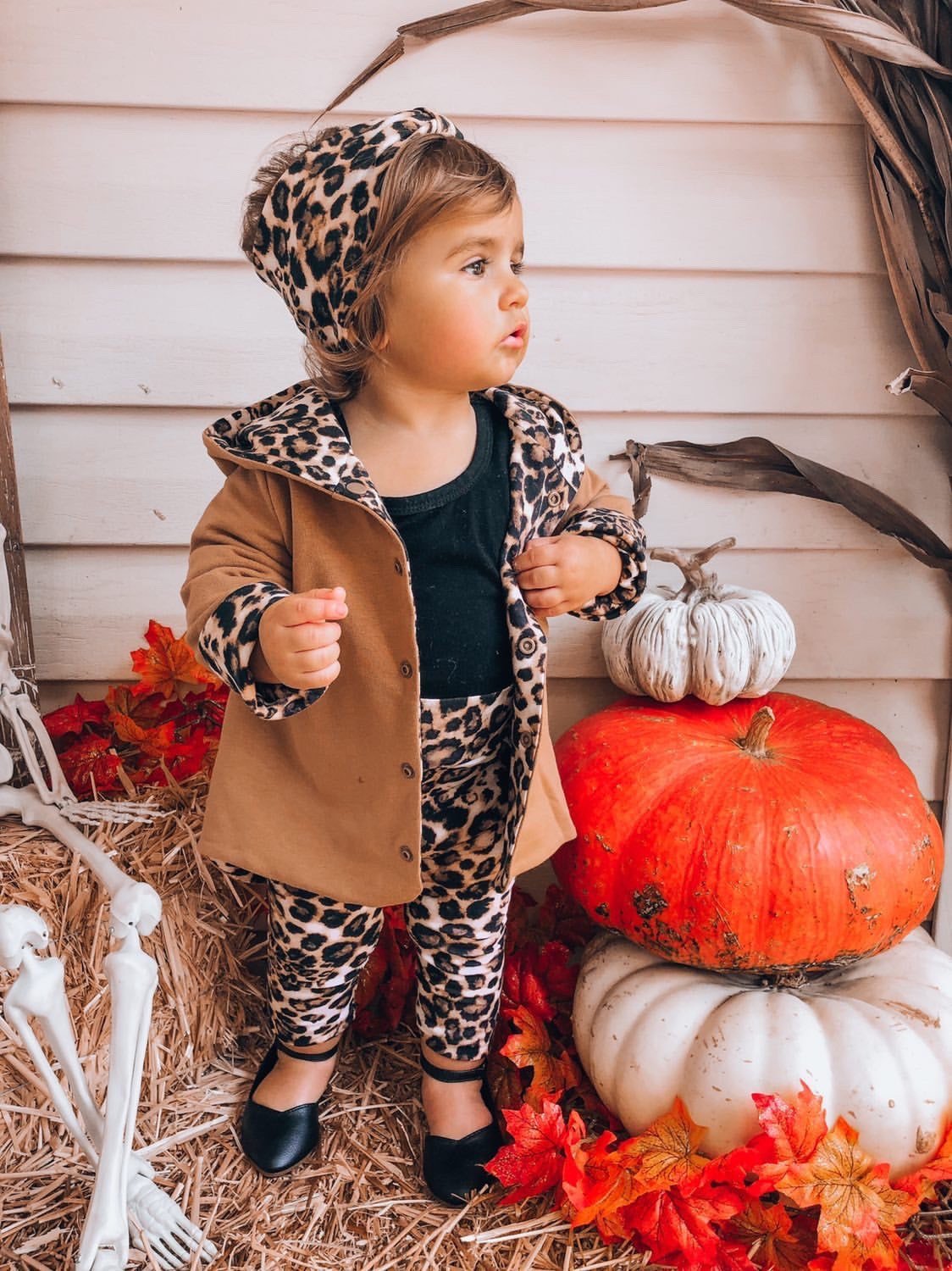 Camel & Tan Cheetah Hooded Jacket