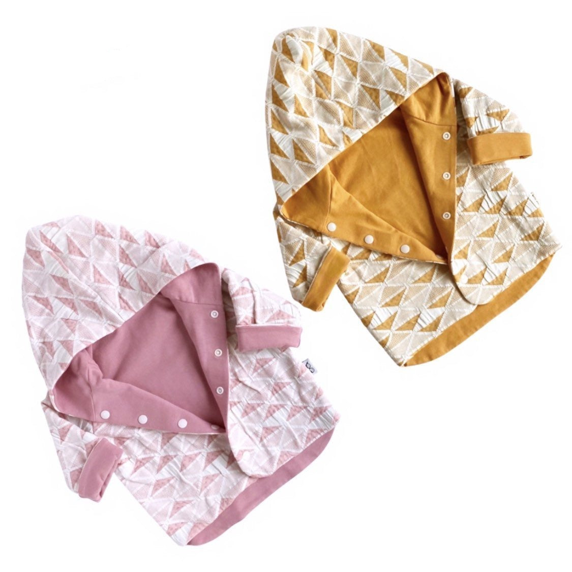 Ballet Pink and Yellow Diamond Hooded Jacket