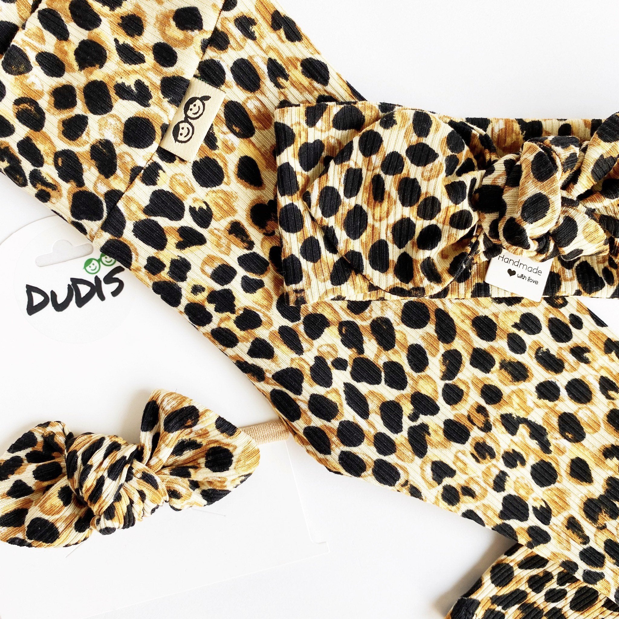 Brown/Tan Spot Rib Leggings and/or Headbands