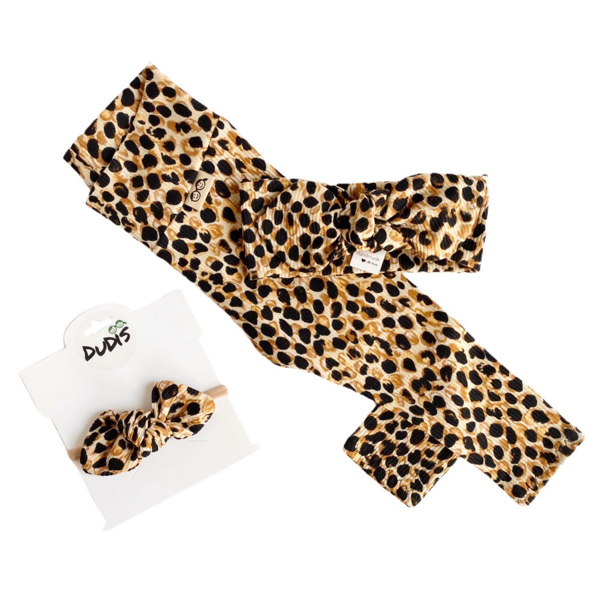 Brown/Tan Spot Rib Leggings and/or Headbands