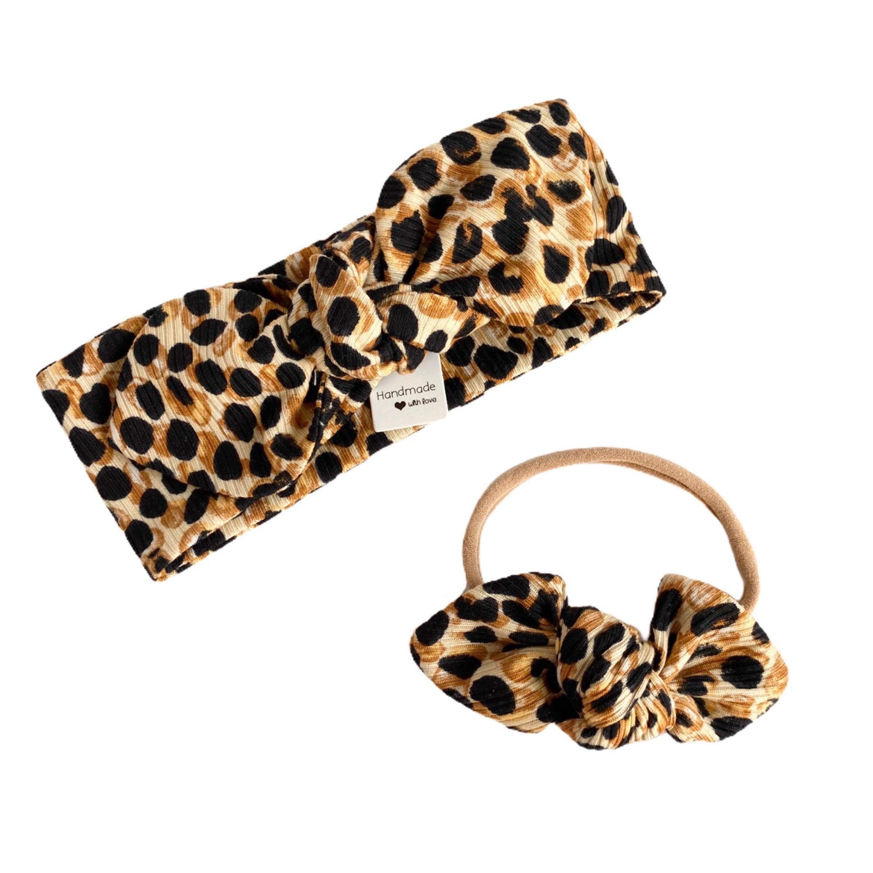 Brown/Tan Spot Rib Bummies and/or Headbands